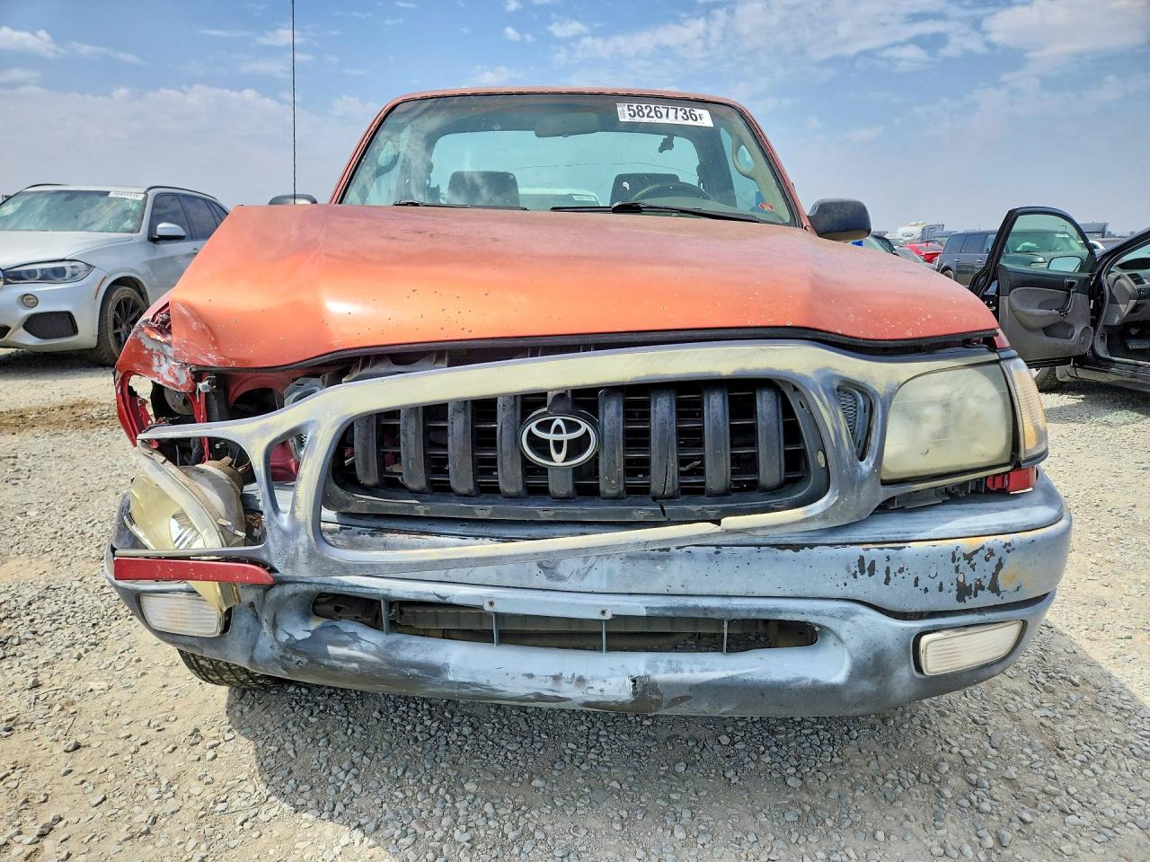 2002 Toyota Tacoma Base Red vin: 5TENL42N52Z015982