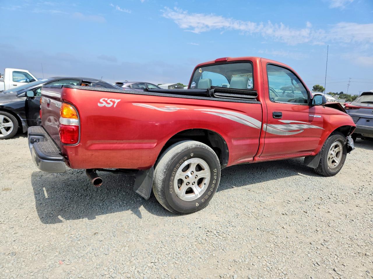 2002 Toyota Tacoma Base Red vin: 5TENL42N52Z015982