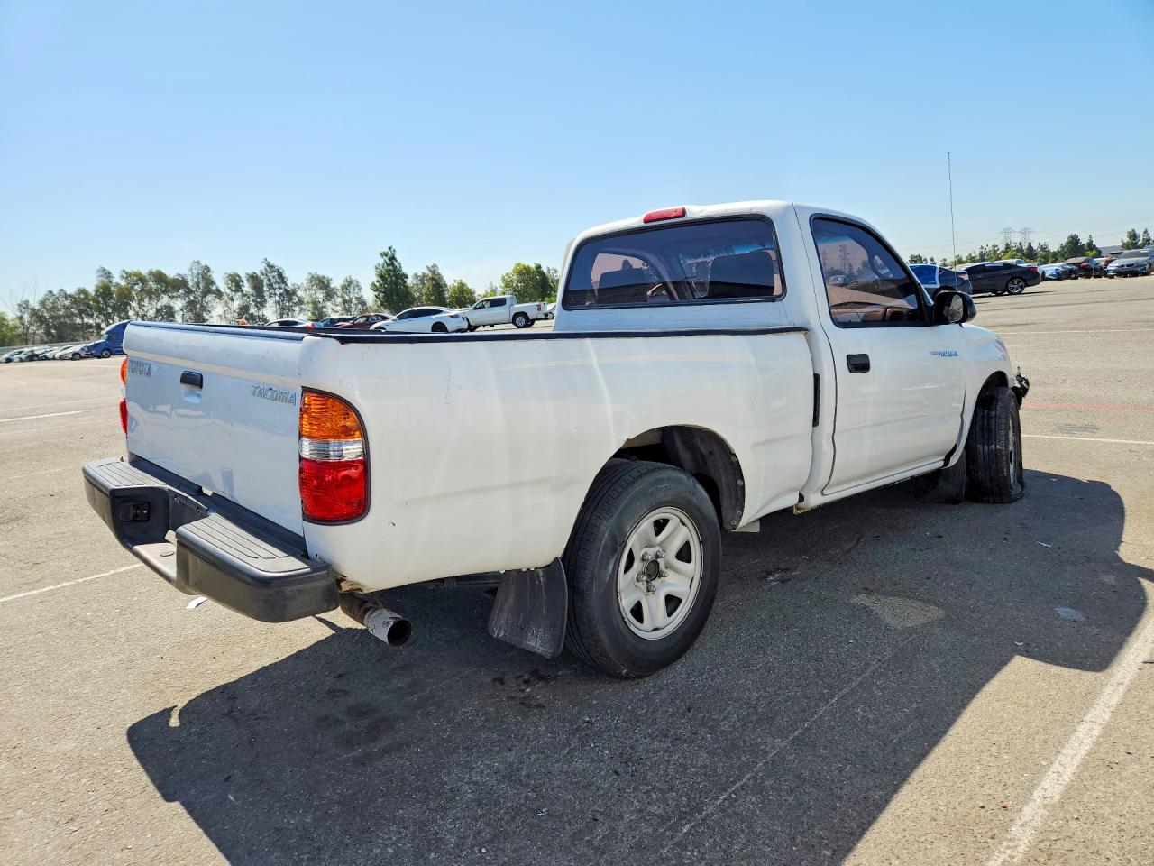 2003 Toyota Tacoma Base White vin: 5TENL42N53Z179797