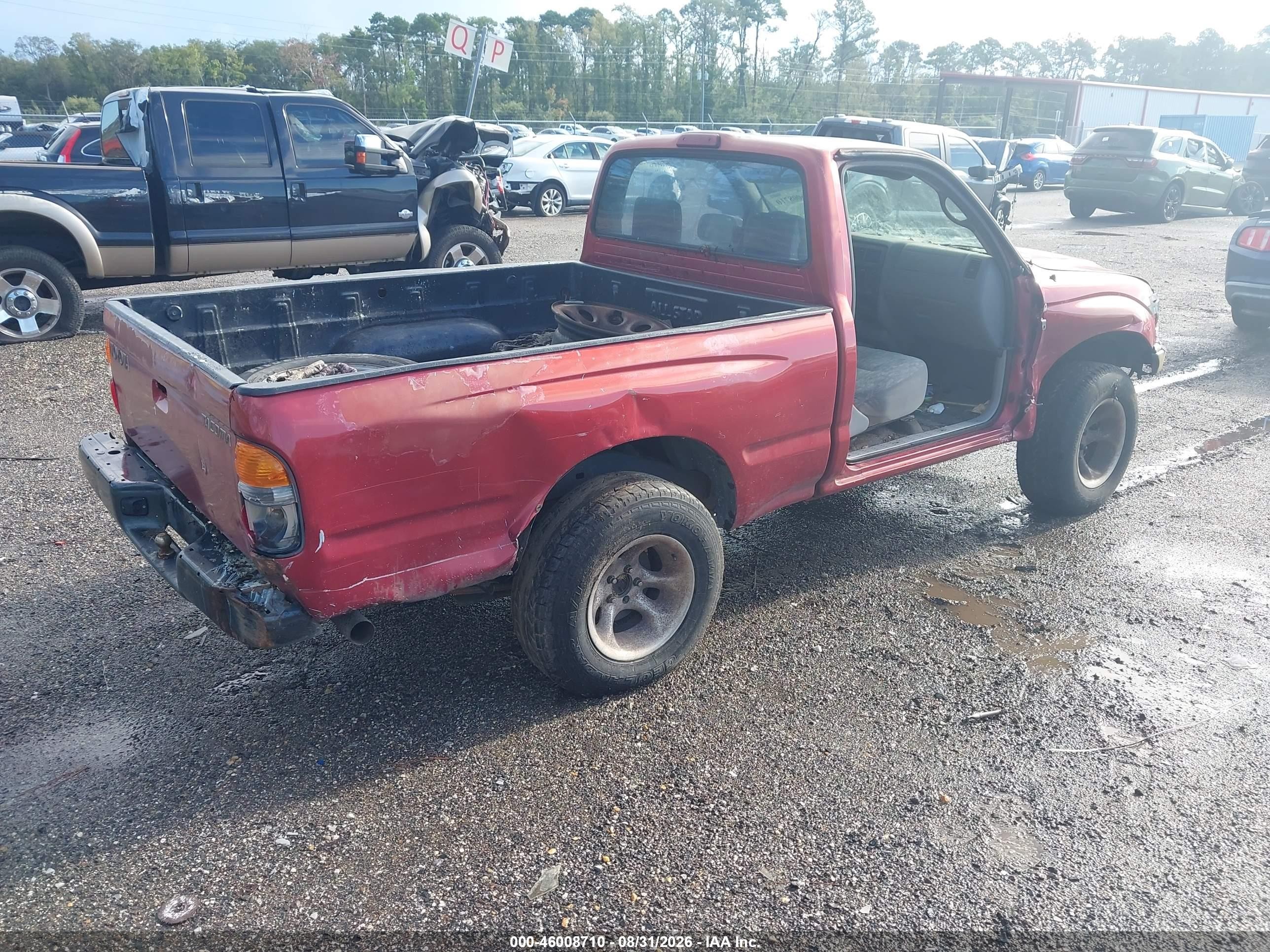 2001 Toyota Tacoma   Red vin: 5TENL42N61Z766751