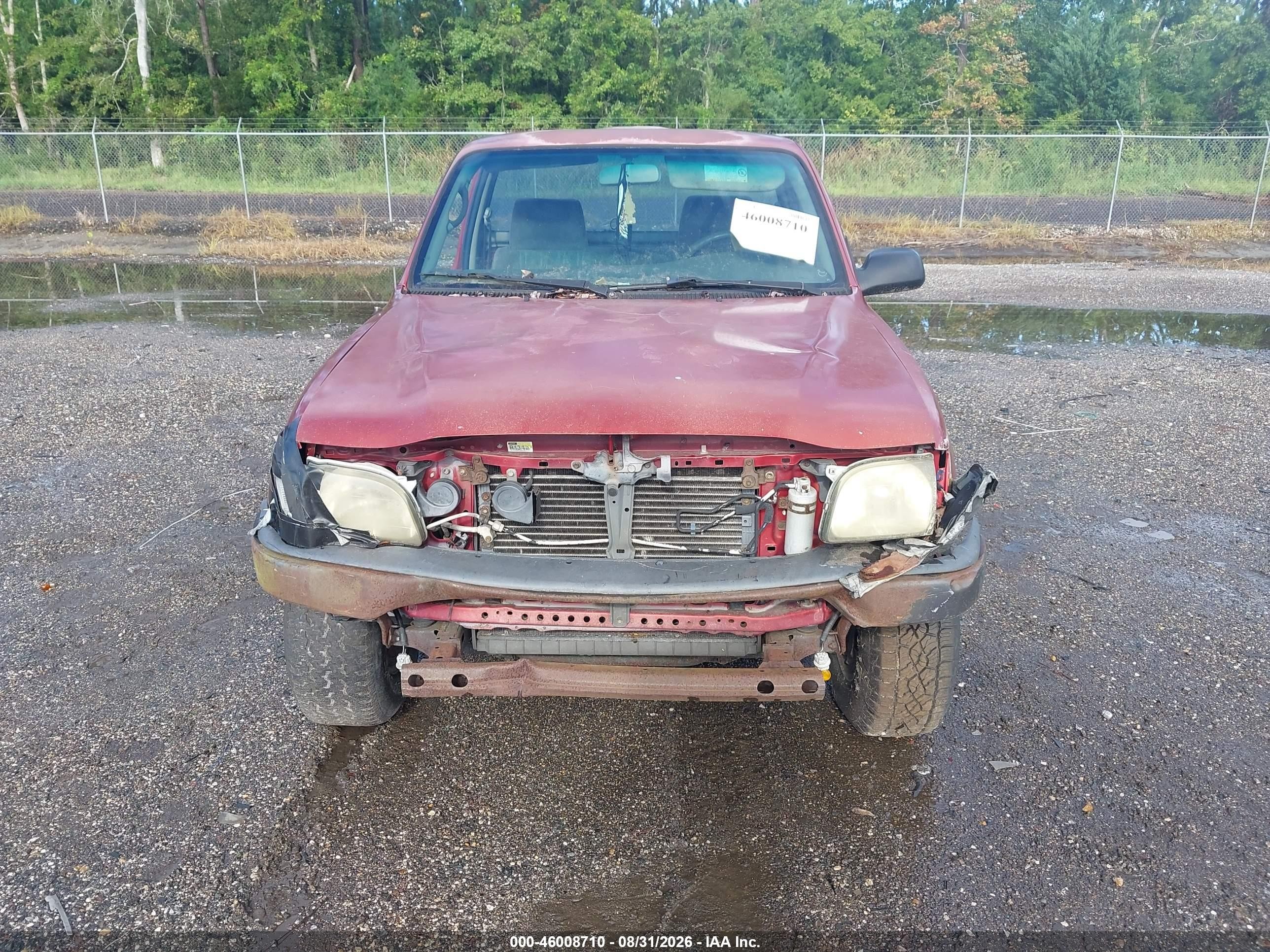 2001 Toyota Tacoma   Red vin: 5TENL42N61Z766751