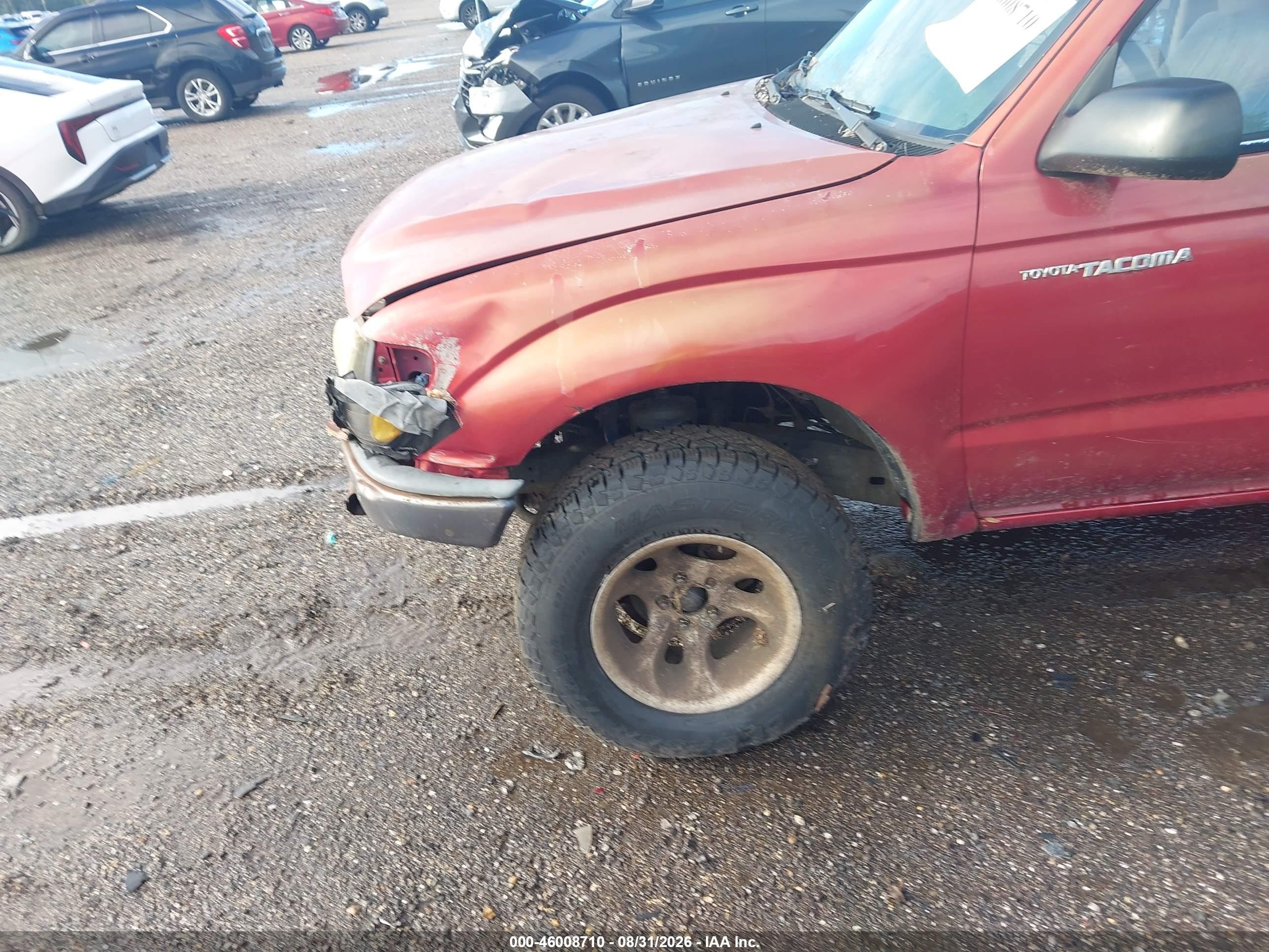 2001 Toyota Tacoma   Red vin: 5TENL42N61Z766751