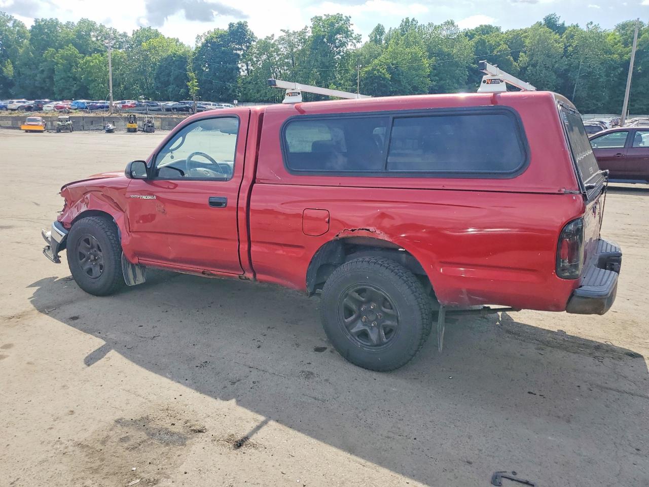 2002 Toyota Tacoma Base Red vin: 5TENL42N62Z021869