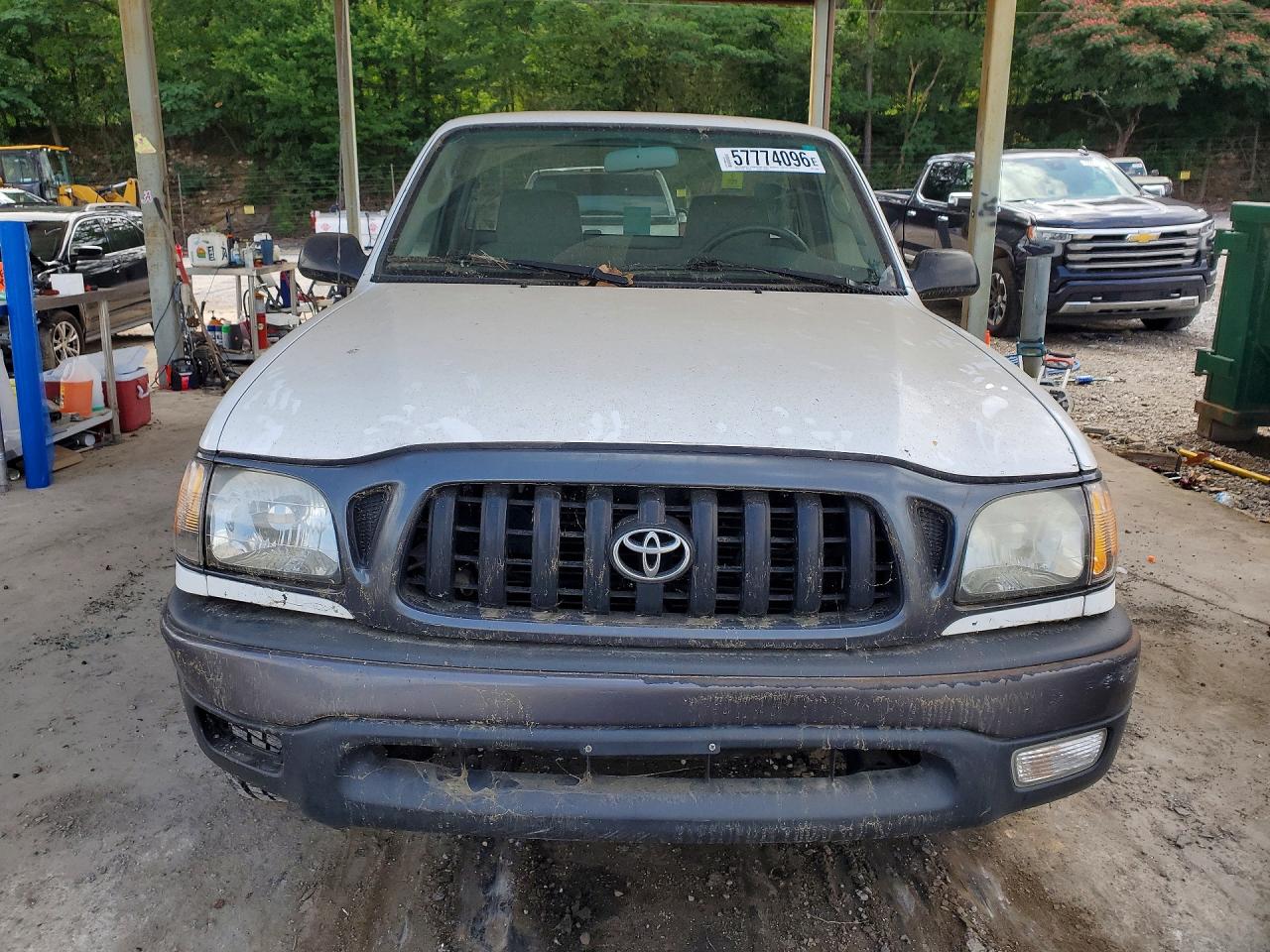 2003 Toyota Tacoma Base White vin: 5TENL42N63Z211589