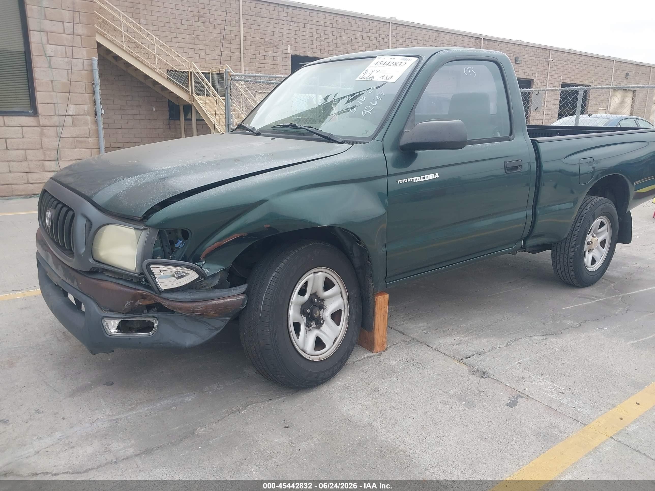 2003 Toyota Tacoma   Green vin: 5TENL42N63Z232801