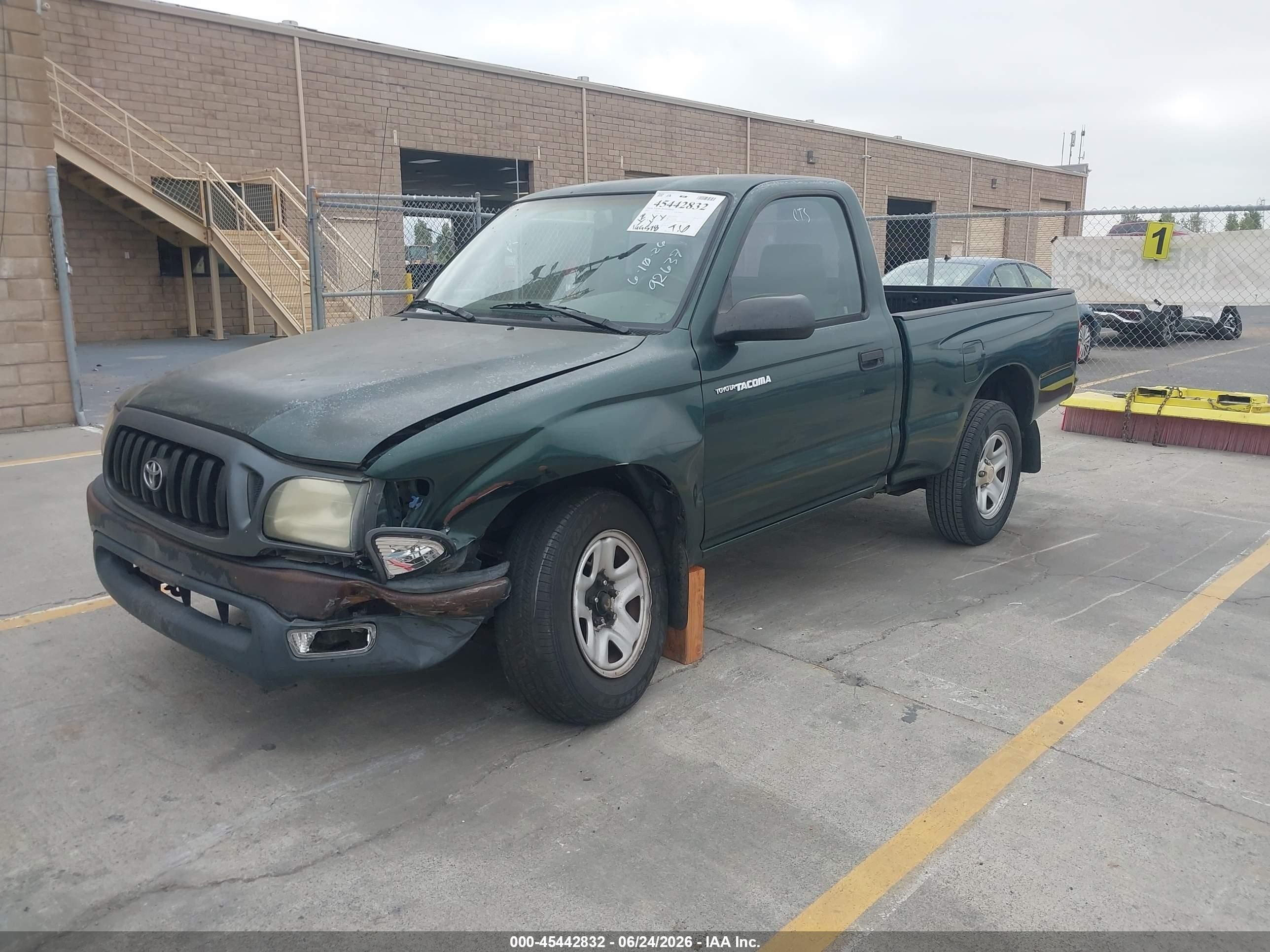 2003 Toyota Tacoma   Green vin: 5TENL42N63Z232801