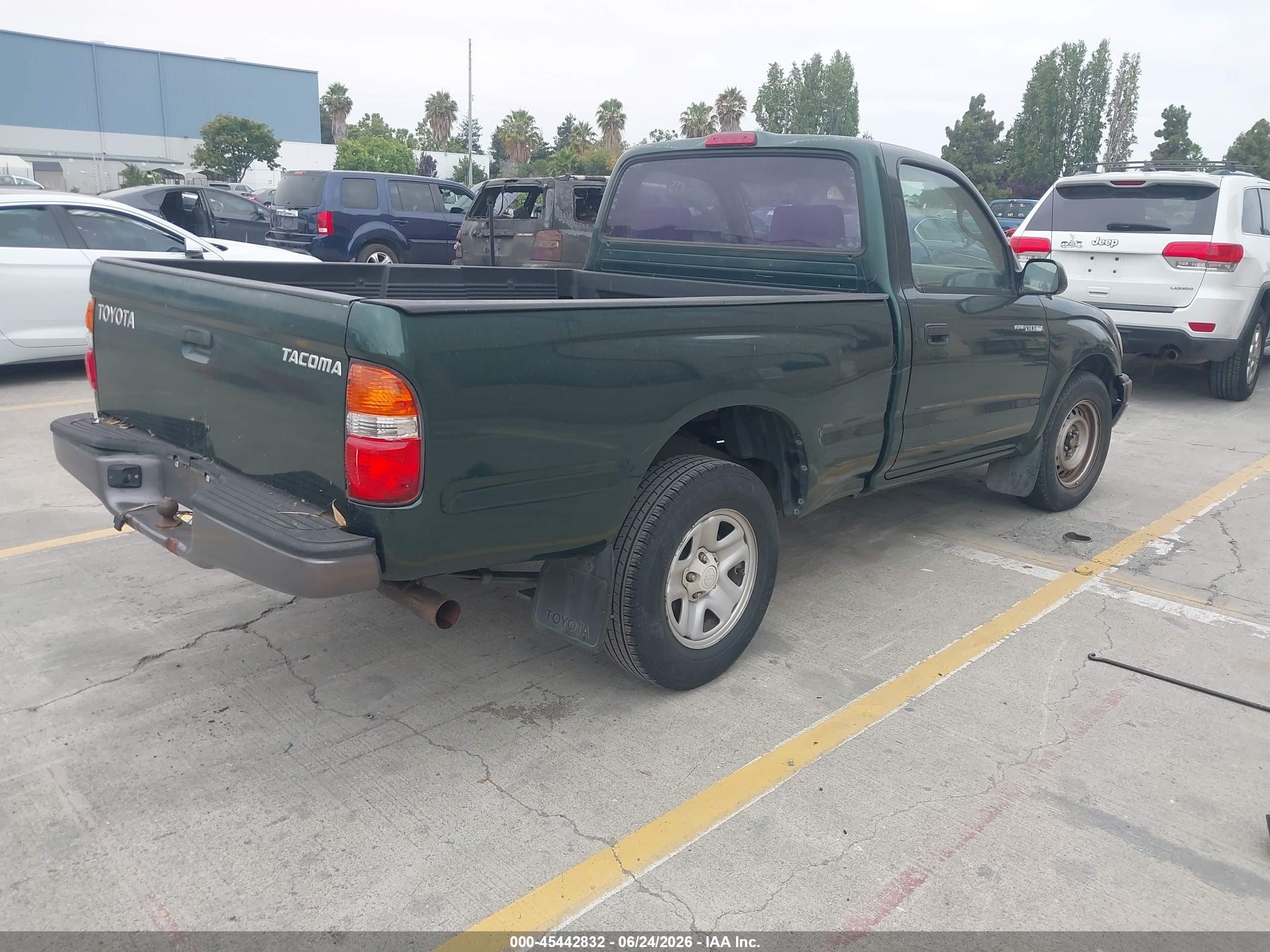 2003 Toyota Tacoma   Green vin: 5TENL42N63Z232801