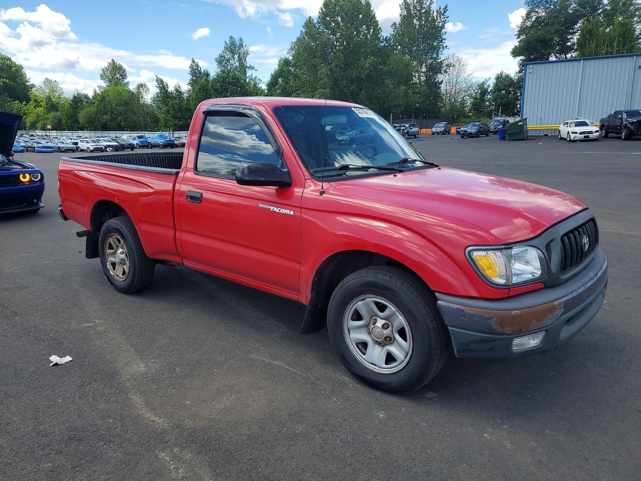 2003 Toyota Tacoma Base Red vin: 5TENL42N63Z268844