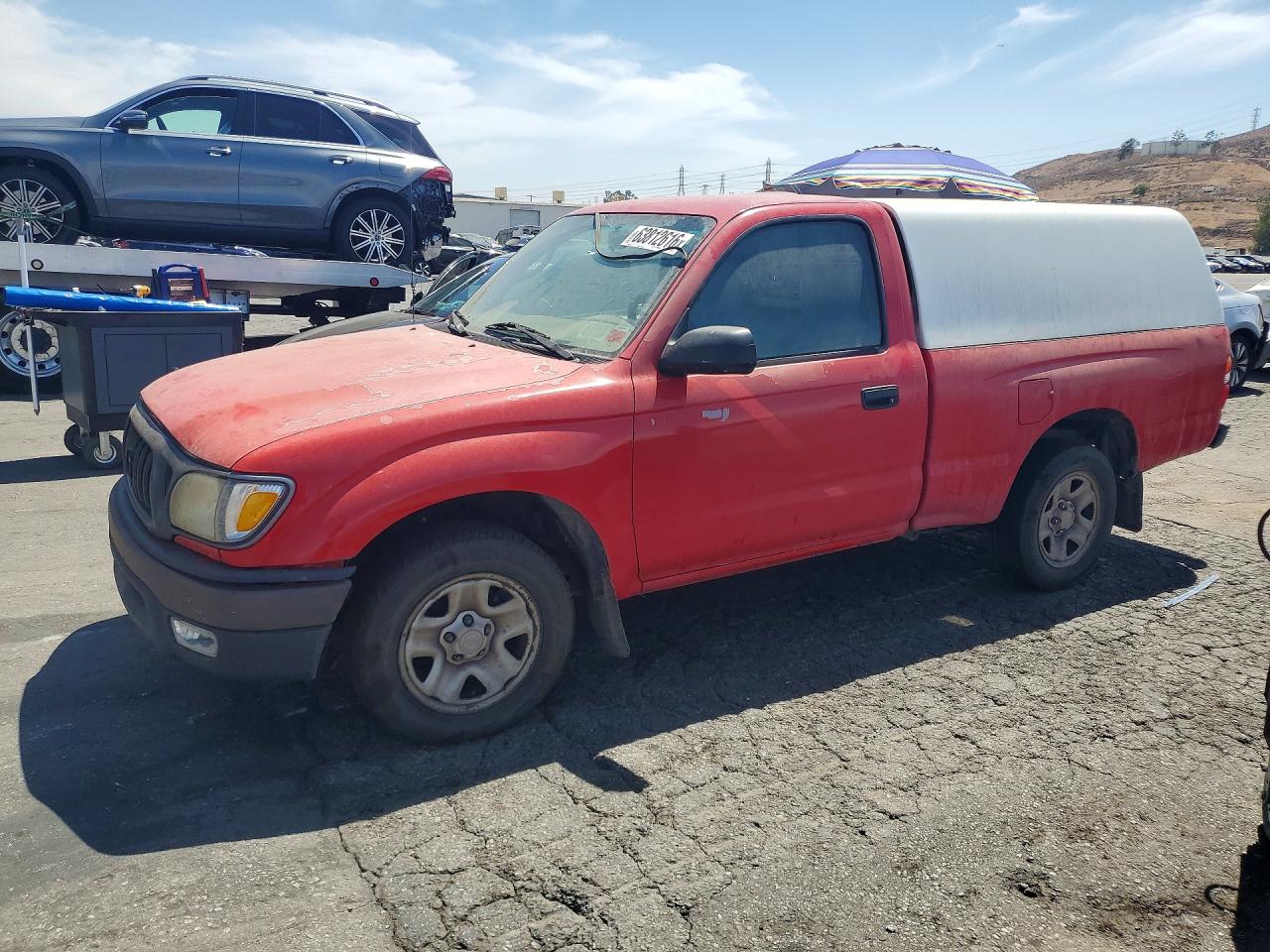 2003 Toyota Tacoma Base Red vin: 5TENL42N63Z286258