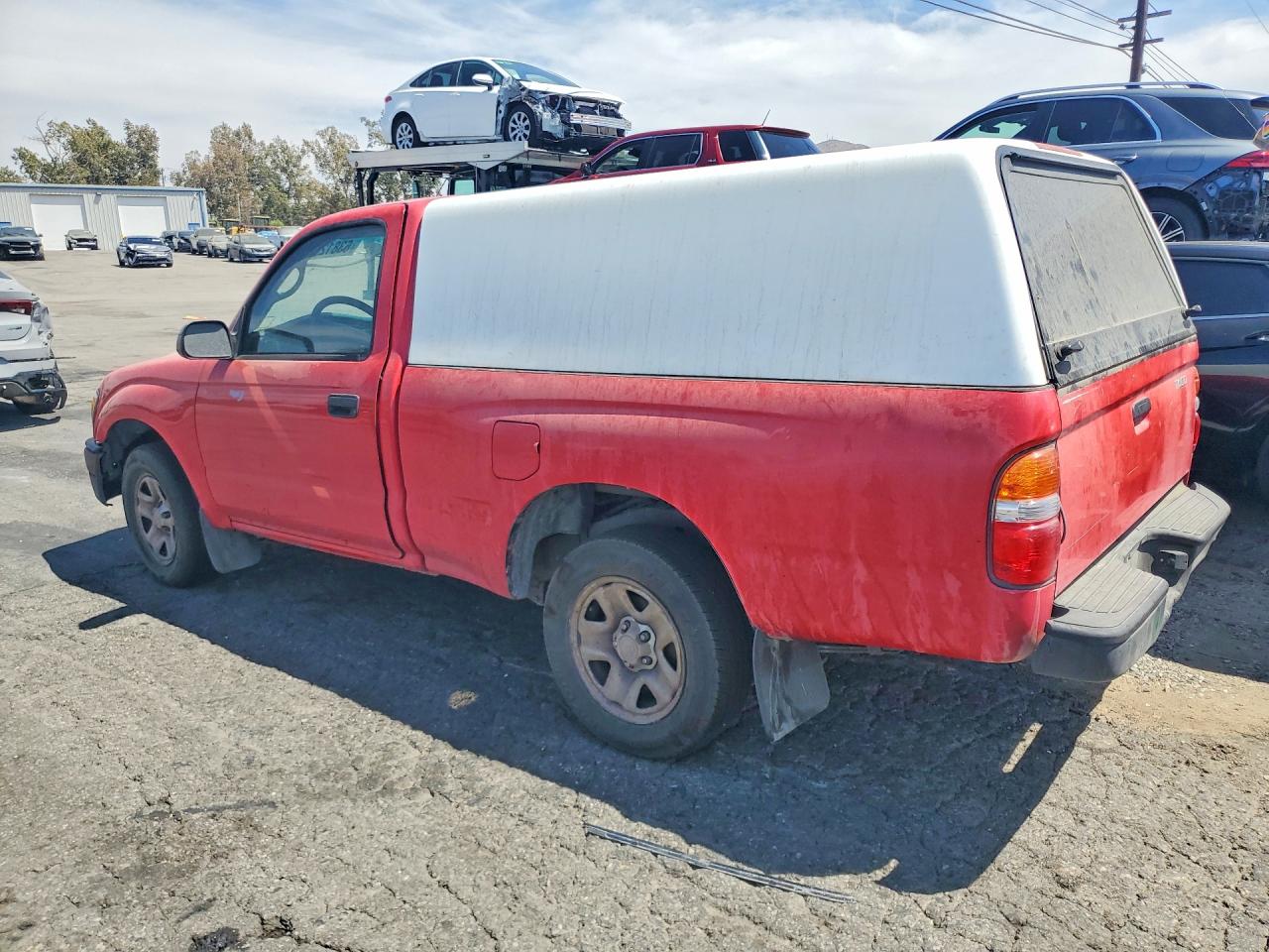 2003 Toyota Tacoma Base Red vin: 5TENL42N63Z286258