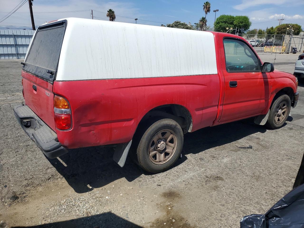 2003 Toyota Tacoma Base Red vin: 5TENL42N63Z286258