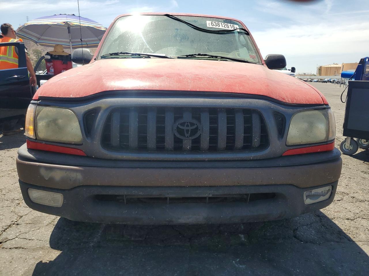 2003 Toyota Tacoma Base Red vin: 5TENL42N63Z286258