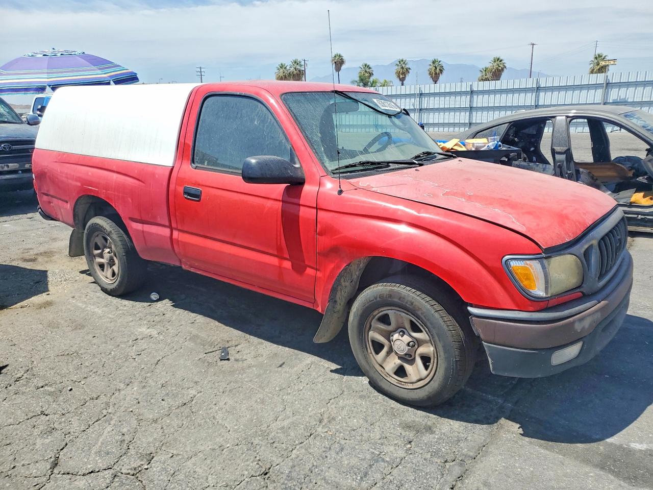 2003 Toyota Tacoma Base Red vin: 5TENL42N63Z286258