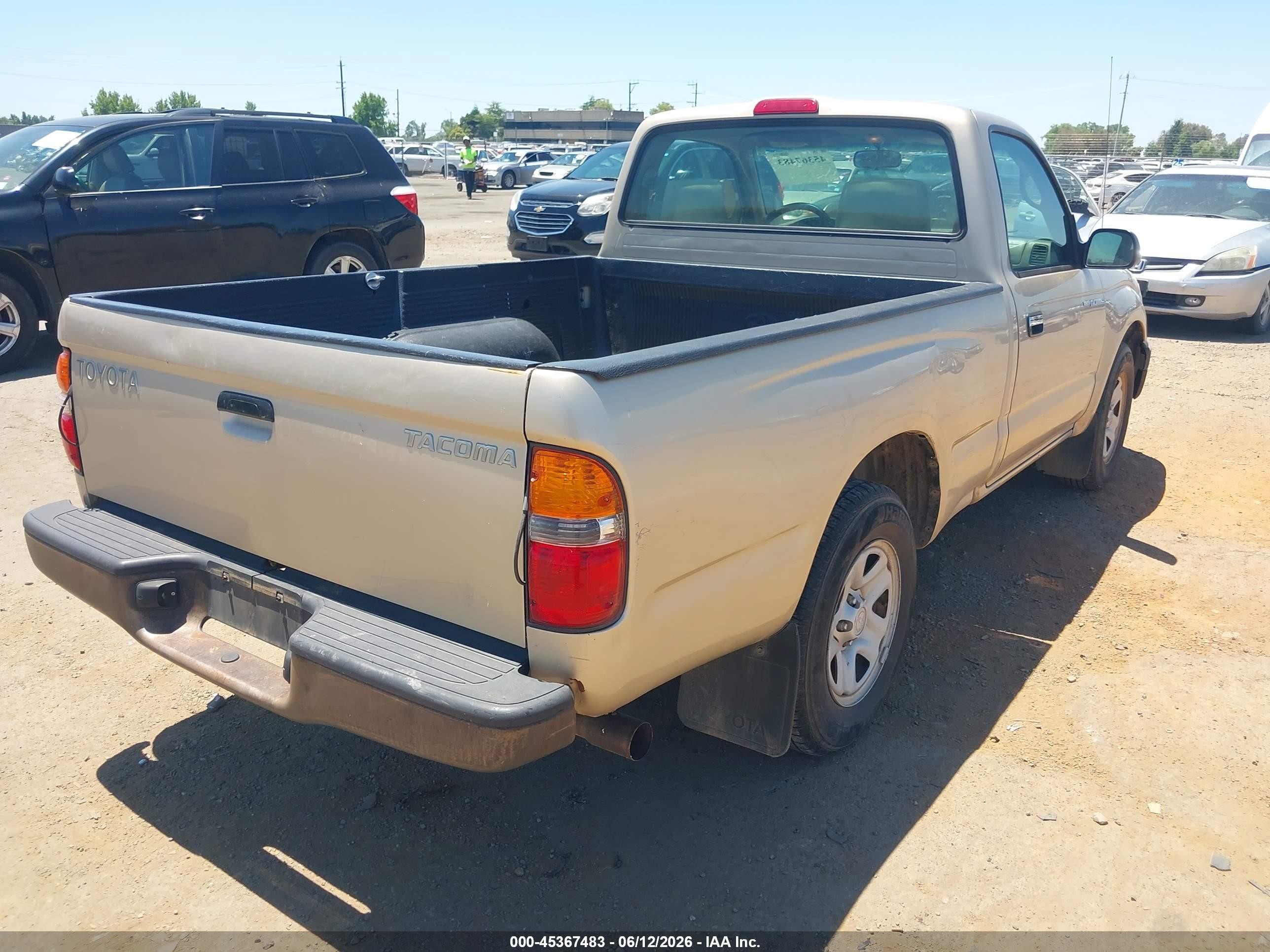 2004 Toyota Tacoma   Gold vin: 5TENL42N64Z388421