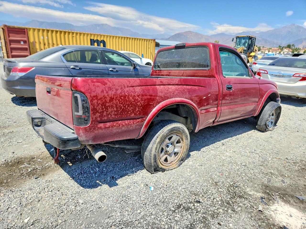 2004 Toyota Tacoma Base Red vin: 5TENL42N64Z402222