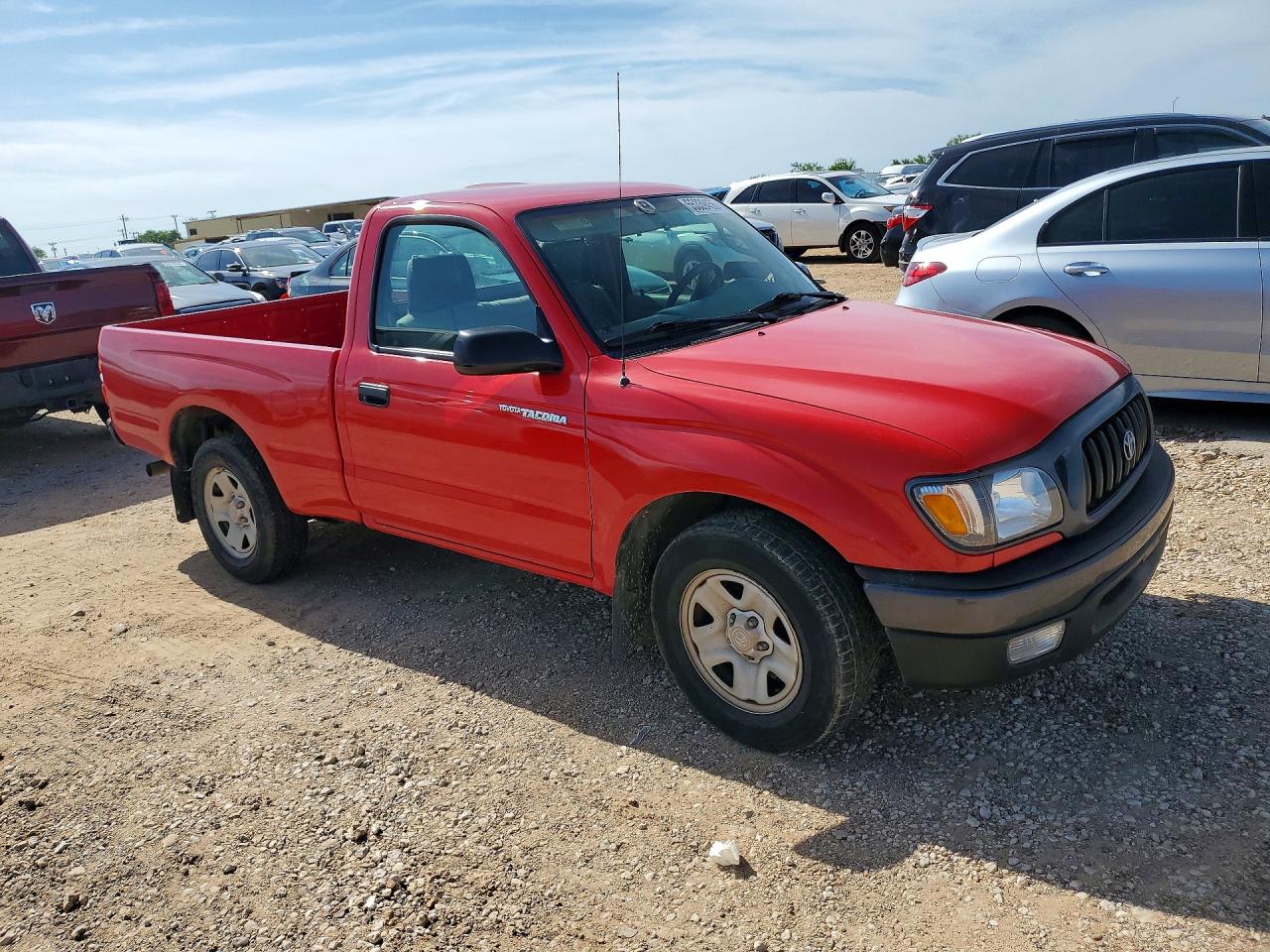 2004 Toyota Tacoma Base Red vin: 5TENL42N74Z382708