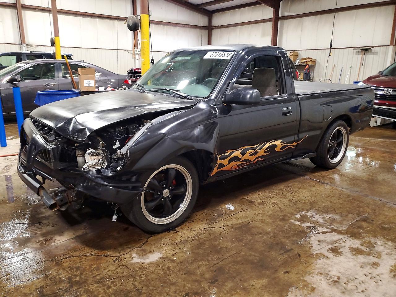 2004 Toyota Tacoma Base Black vin: 5TENL42N74Z384281