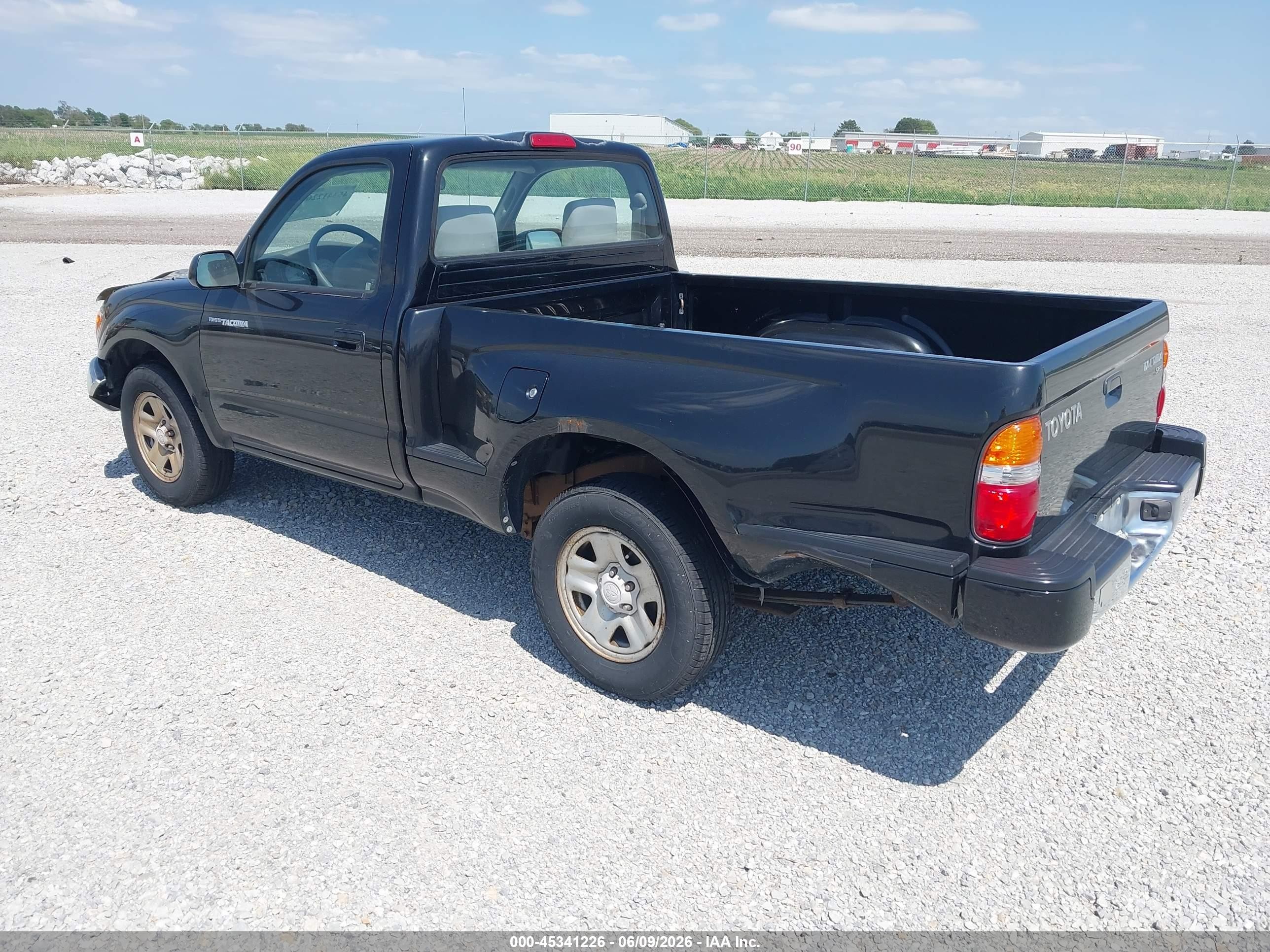 2001 Toyota Tacoma   Черный vin: 5TENL42N81Z857665