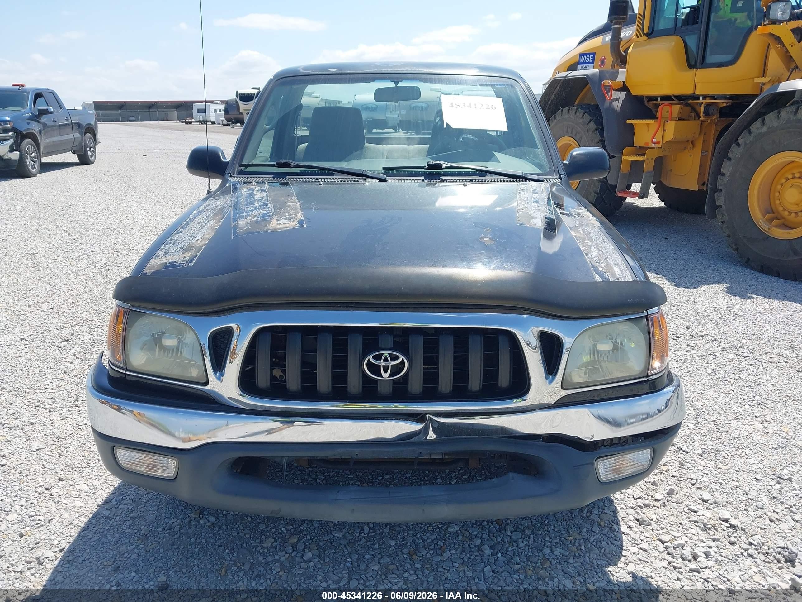 2001 Toyota Tacoma   Черный vin: 5TENL42N81Z857665