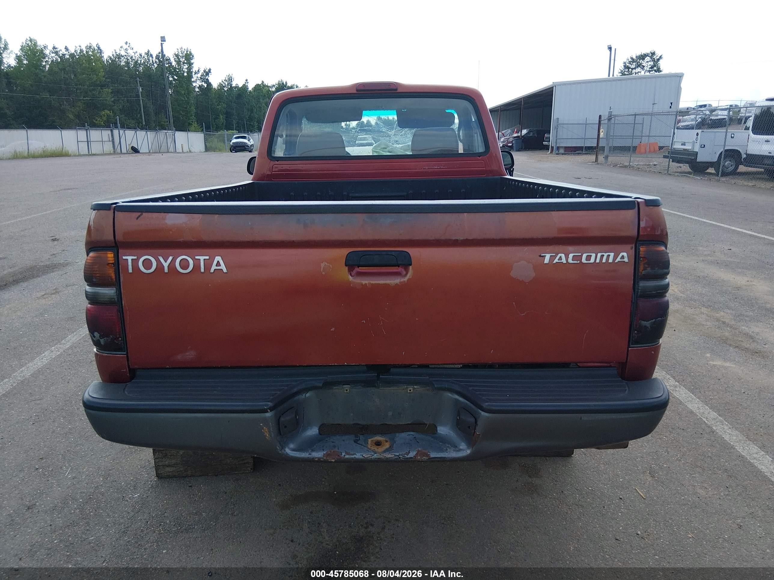 2002 Toyota Tacoma   Maroon vin: 5TENL42N82Z072922
