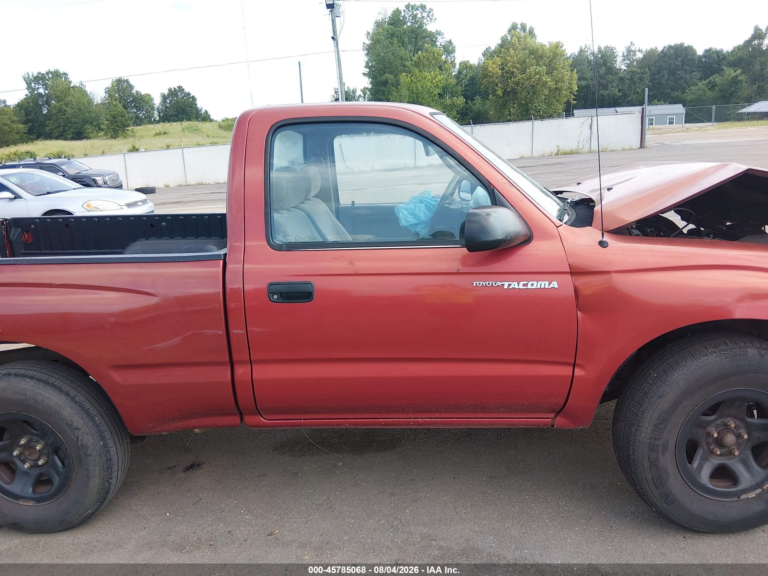 2002 Toyota Tacoma   Maroon vin: 5TENL42N82Z072922