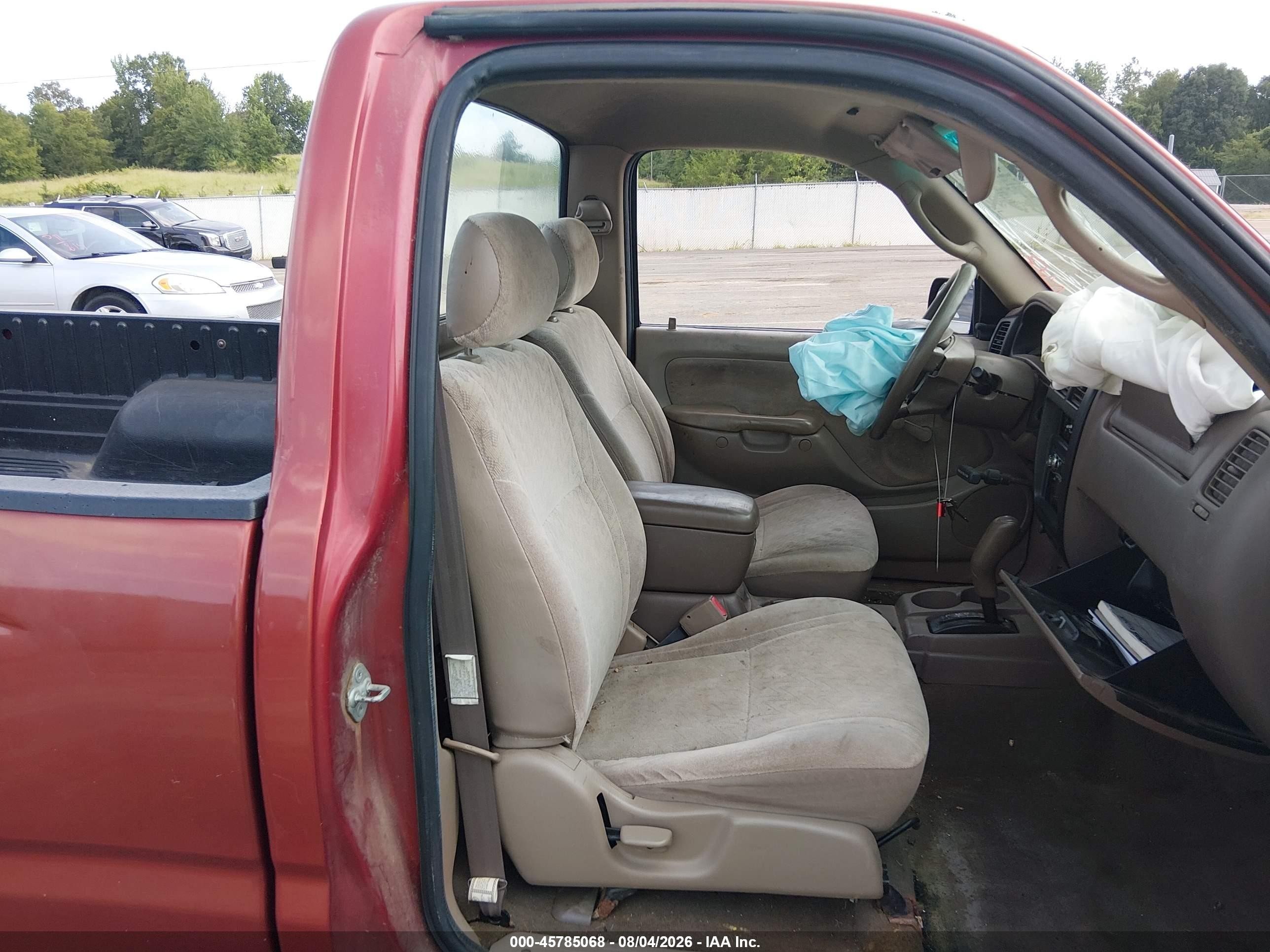 2002 Toyota Tacoma   Maroon vin: 5TENL42N82Z072922