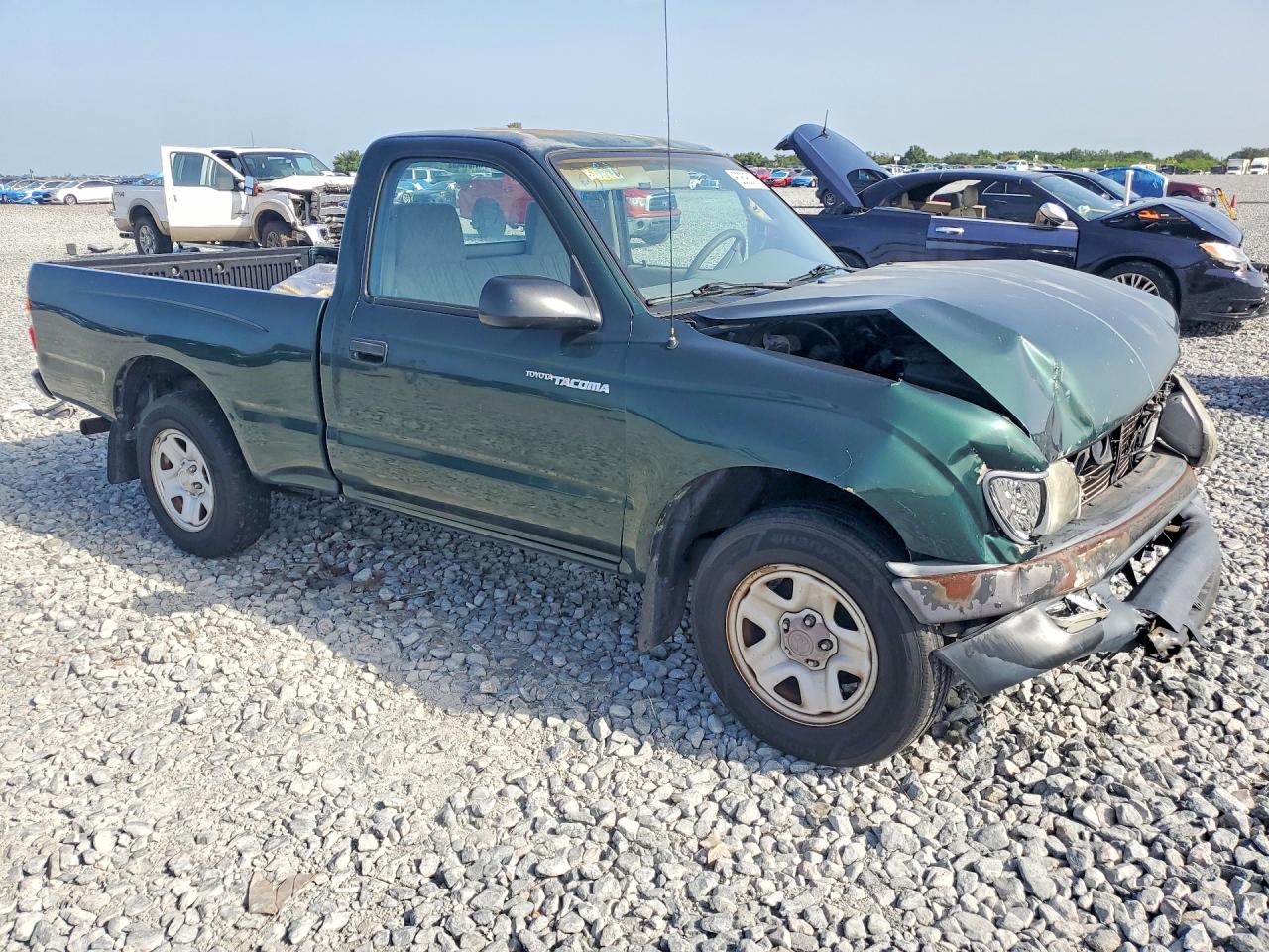 2002 Toyota Tacoma Green vin: 5TENL42N82Z144511