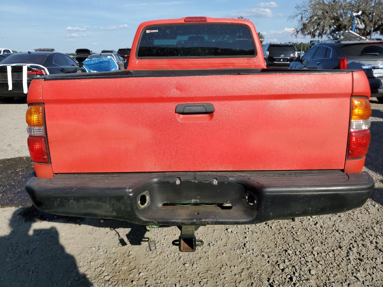 2002 Toyota Tacoma Red vin: 5TENL42N92Z120444