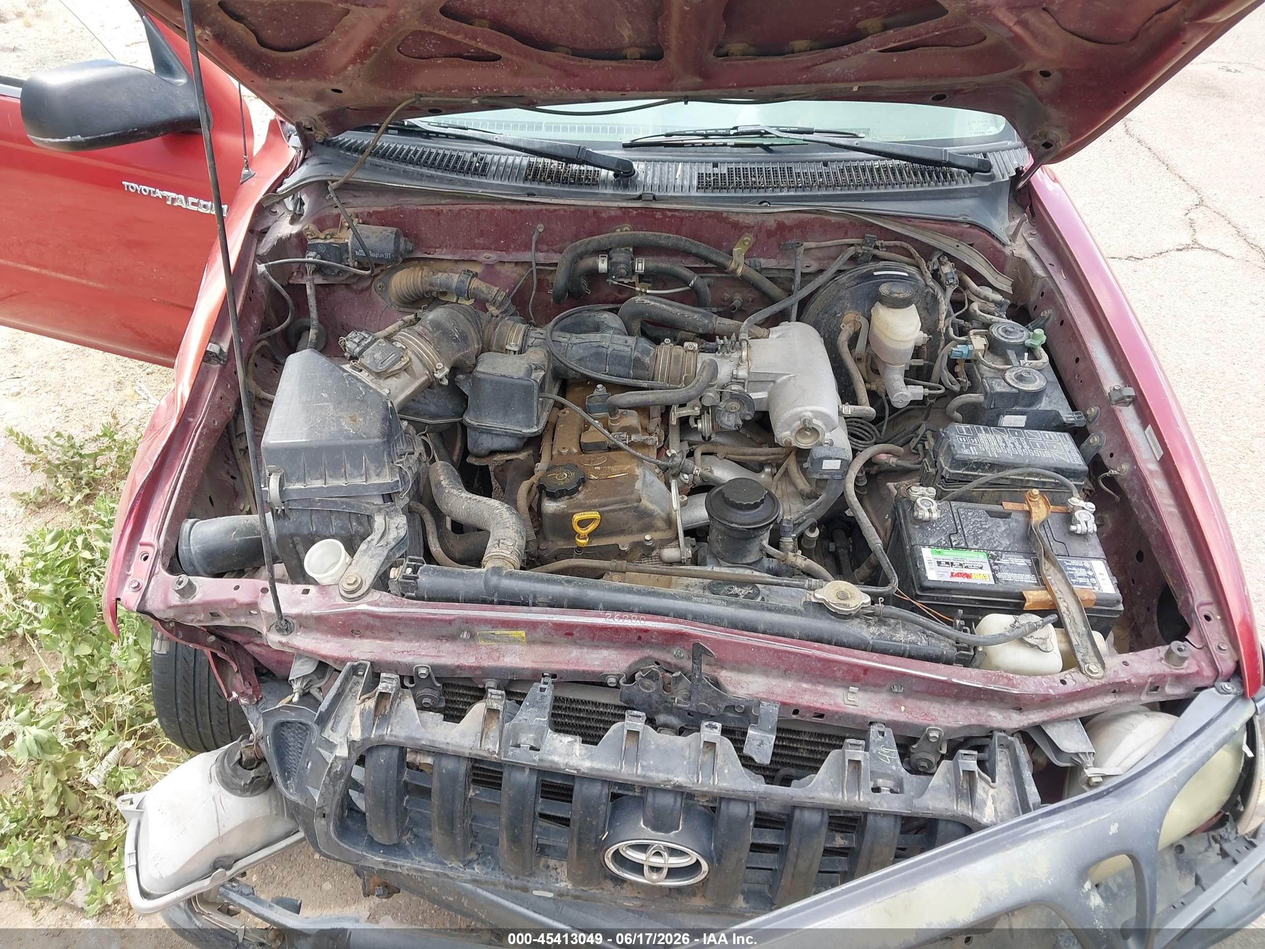 2001 Toyota Tacoma   Maroon vin: 5TENL42NX1Z853827