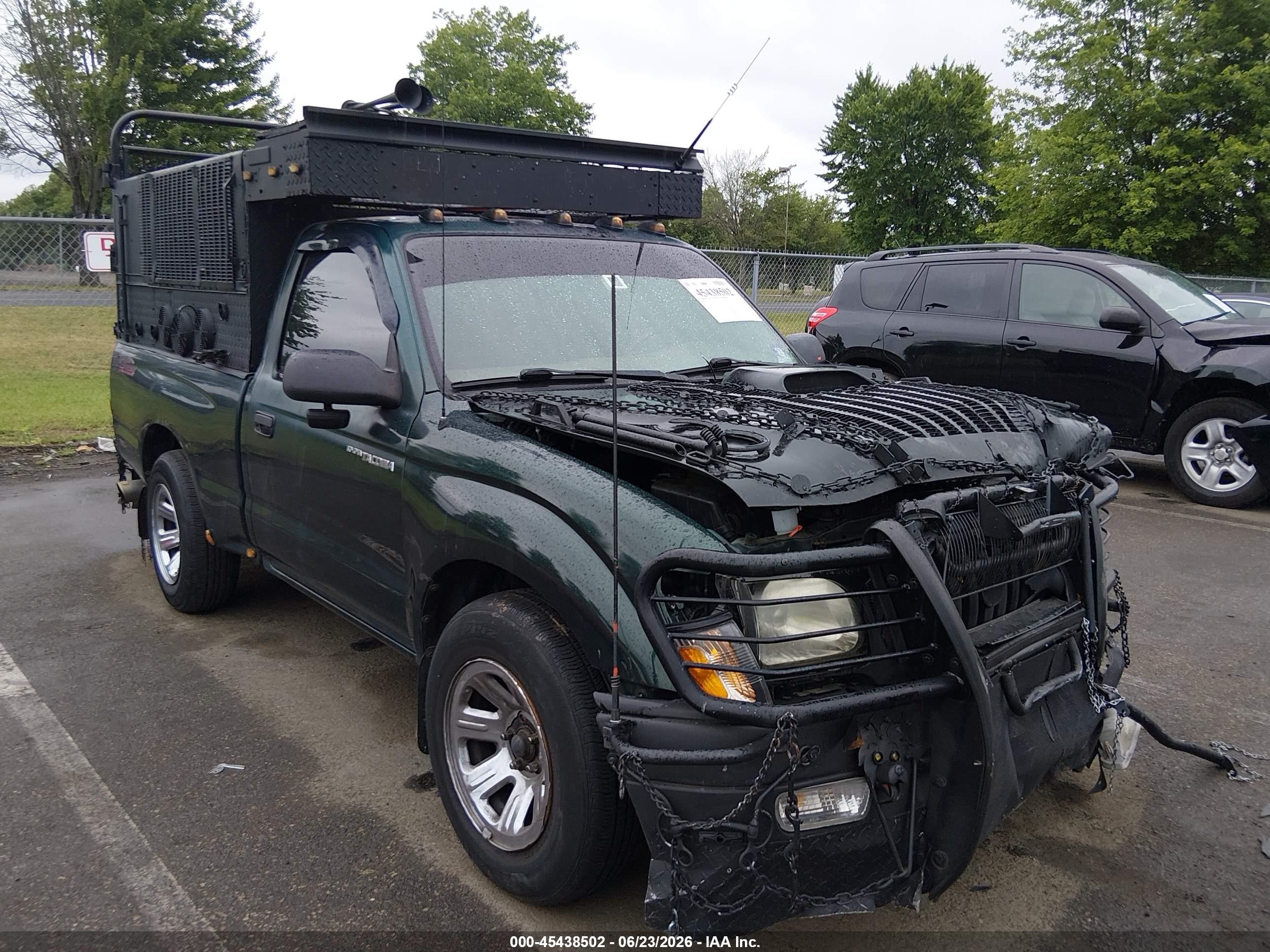 2001 Toyota Tacoma   Green vin: 5TENL42NX1Z859952