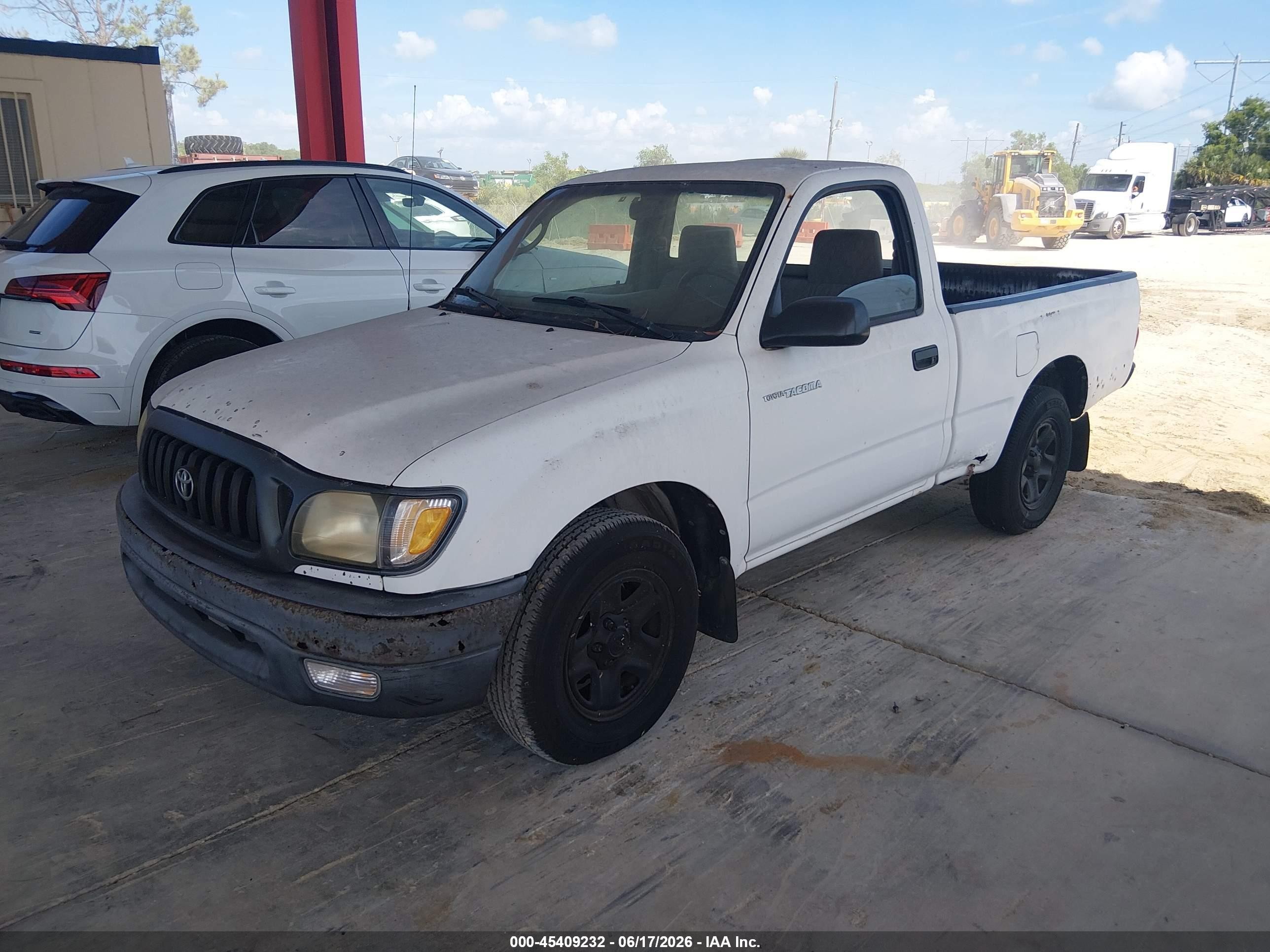 2003 Toyota Tacoma White vin: 5TENL42NX3Z266532