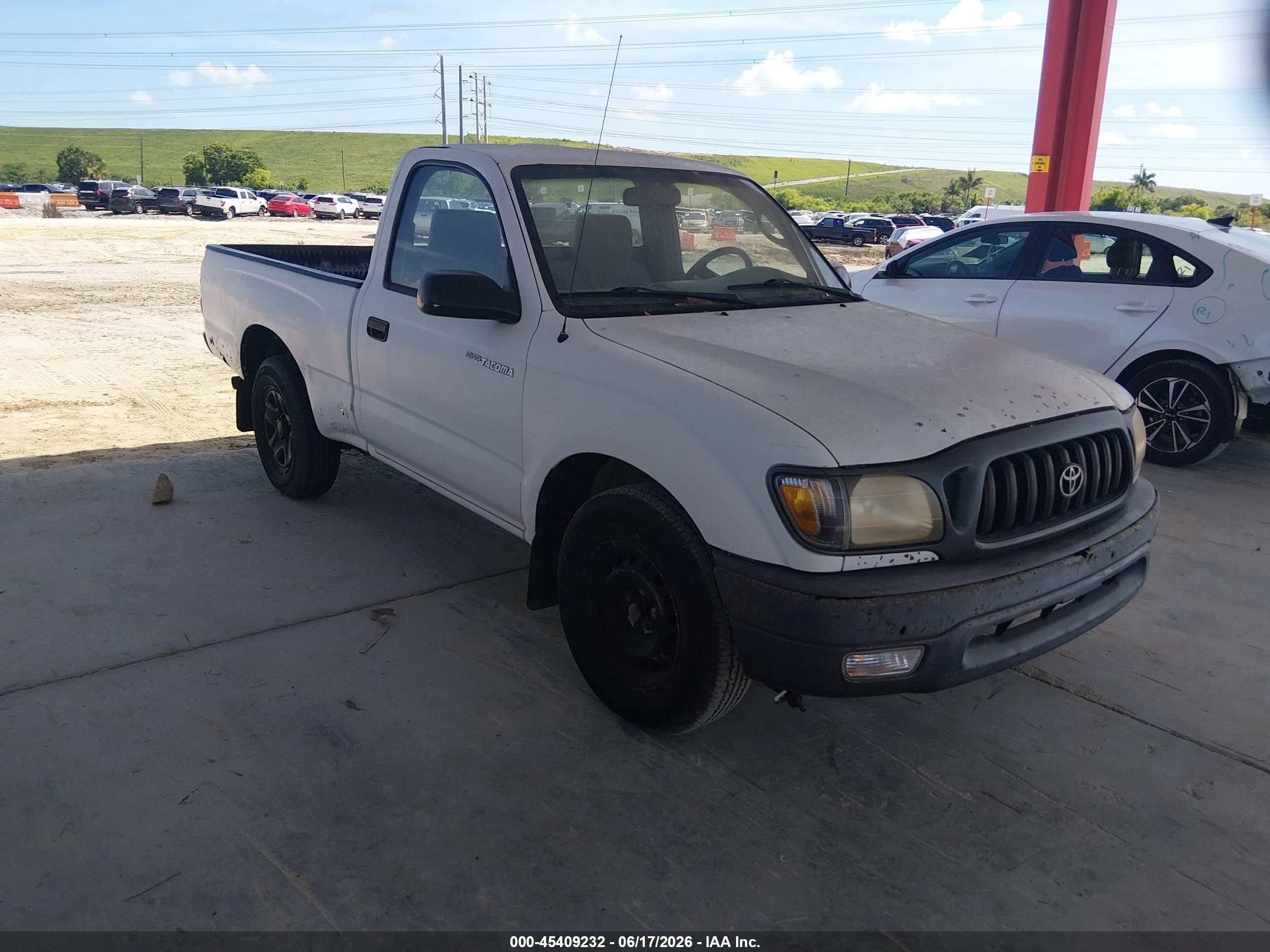2003 Toyota Tacoma White vin: 5TENL42NX3Z266532