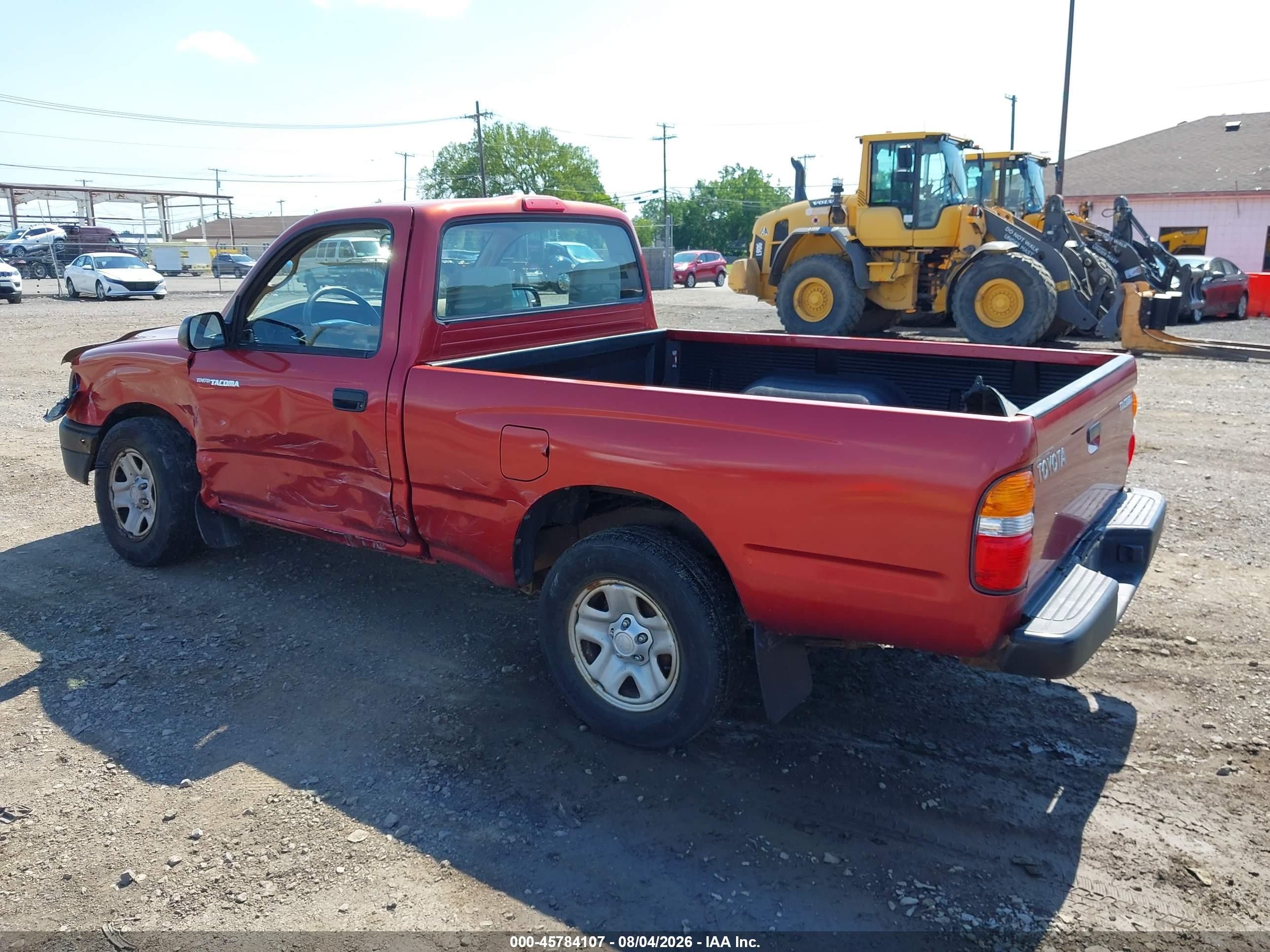 2003 Toyota Tacoma   Red vin: 5TENL42NX3Z302722