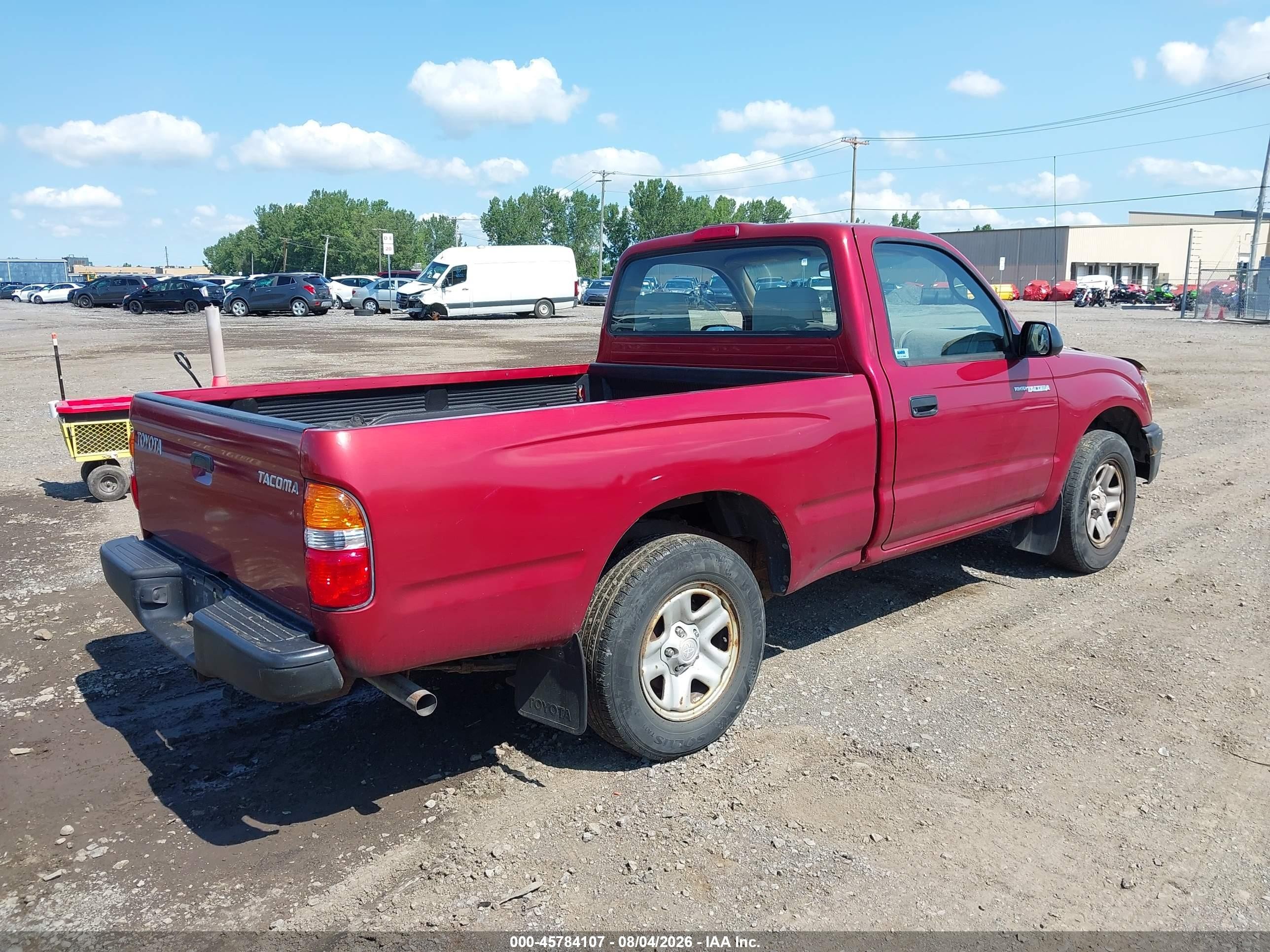 2003 Toyota Tacoma   Red vin: 5TENL42NX3Z302722