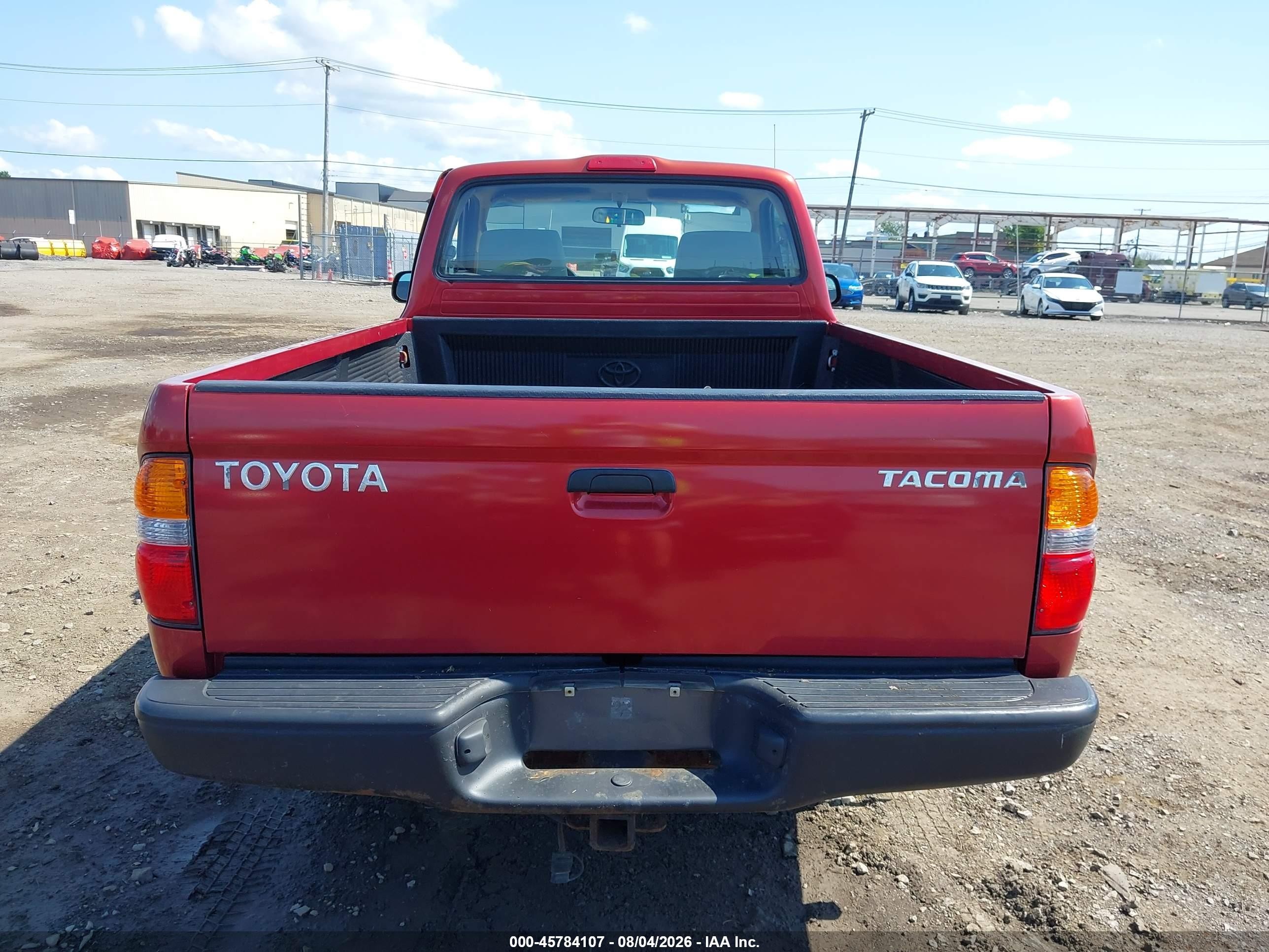 2003 Toyota Tacoma   Red vin: 5TENL42NX3Z302722
