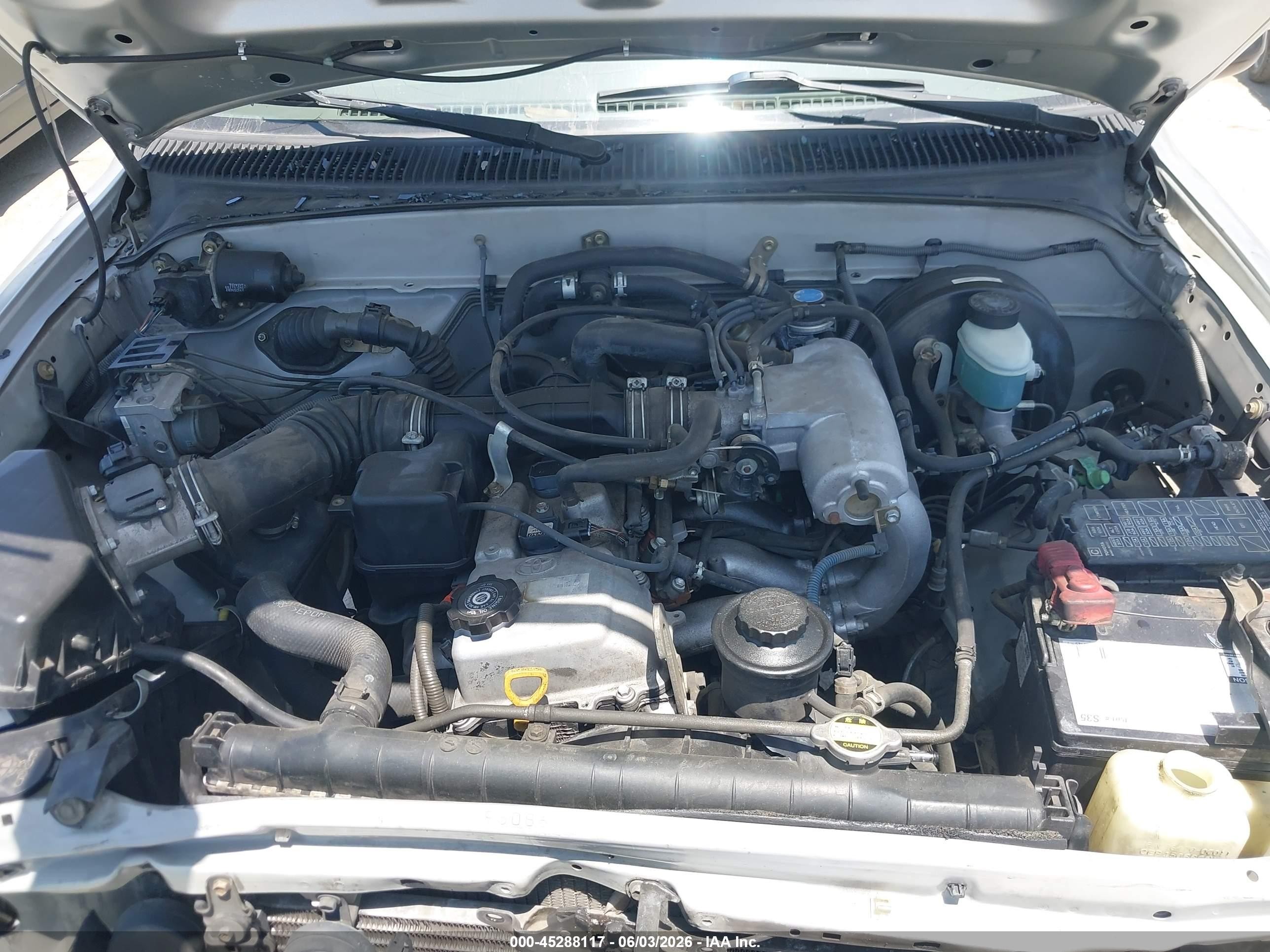 2003 Toyota Tacoma Prerunner Silver vin: 5TENM92N03Z211615