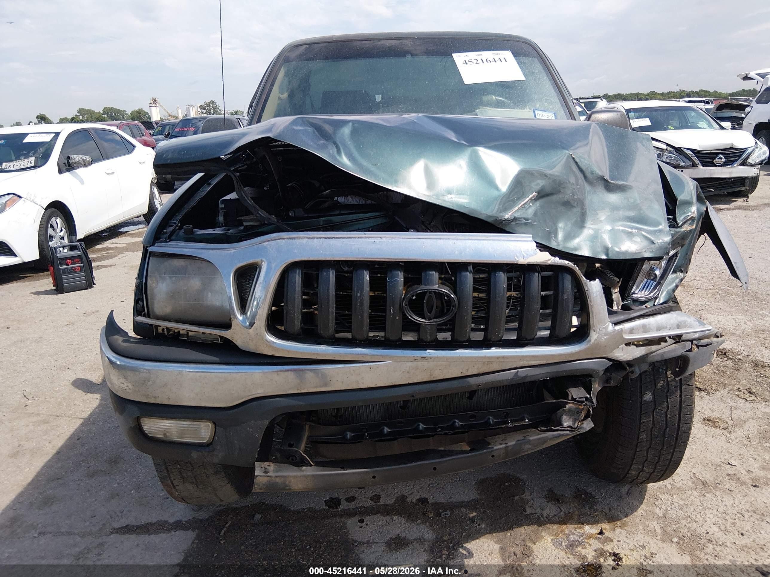 2001 Toyota Tacoma Prerunner Green vin: 5TENM92N51Z796902