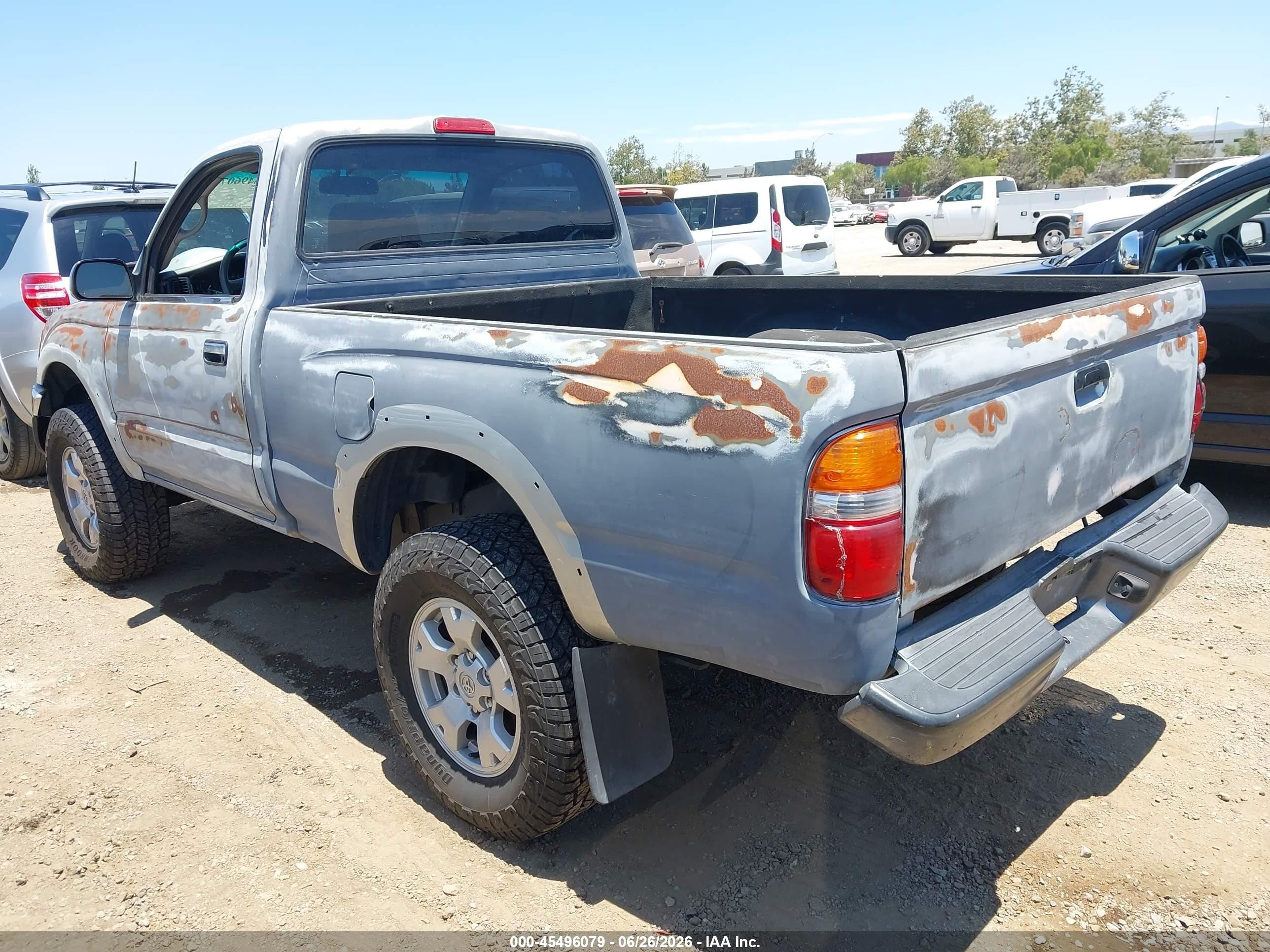 2002 Toyota Tacoma Prerunner Gray vin: 5TENM92N52Z088330