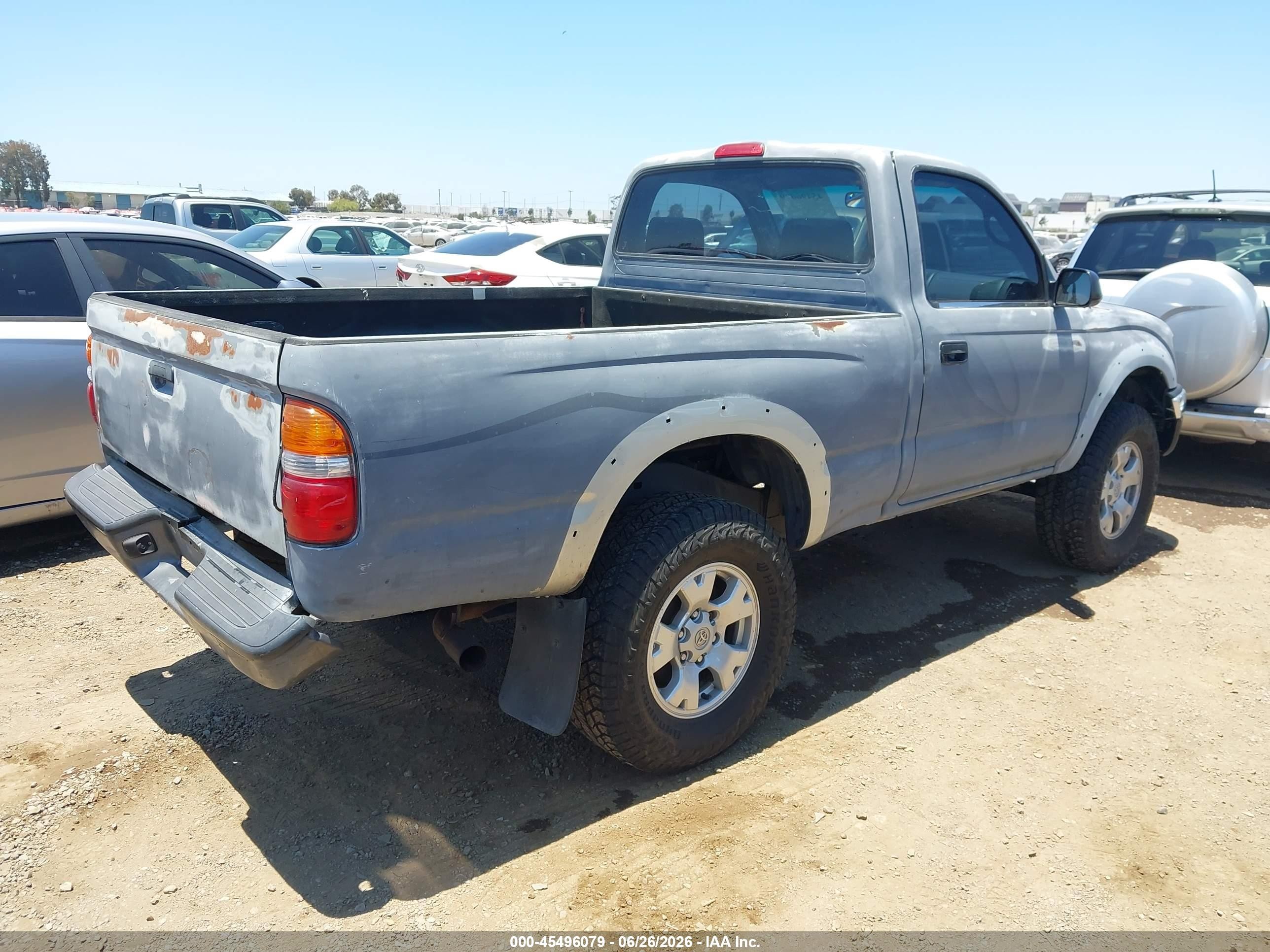2002 Toyota Tacoma Prerunner Gray vin: 5TENM92N52Z088330
