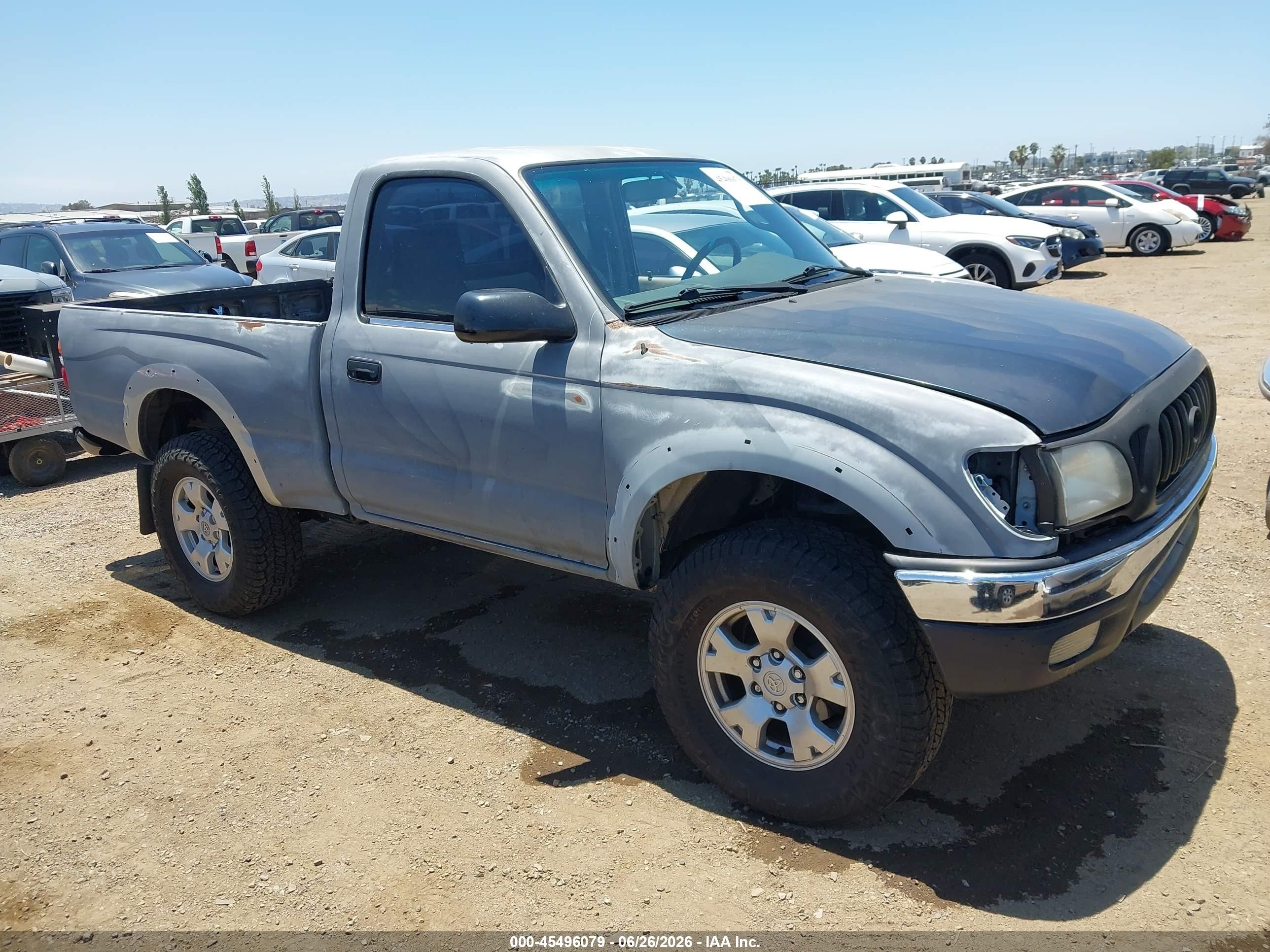 2002 Toyota Tacoma Prerunner Gray vin: 5TENM92N52Z088330
