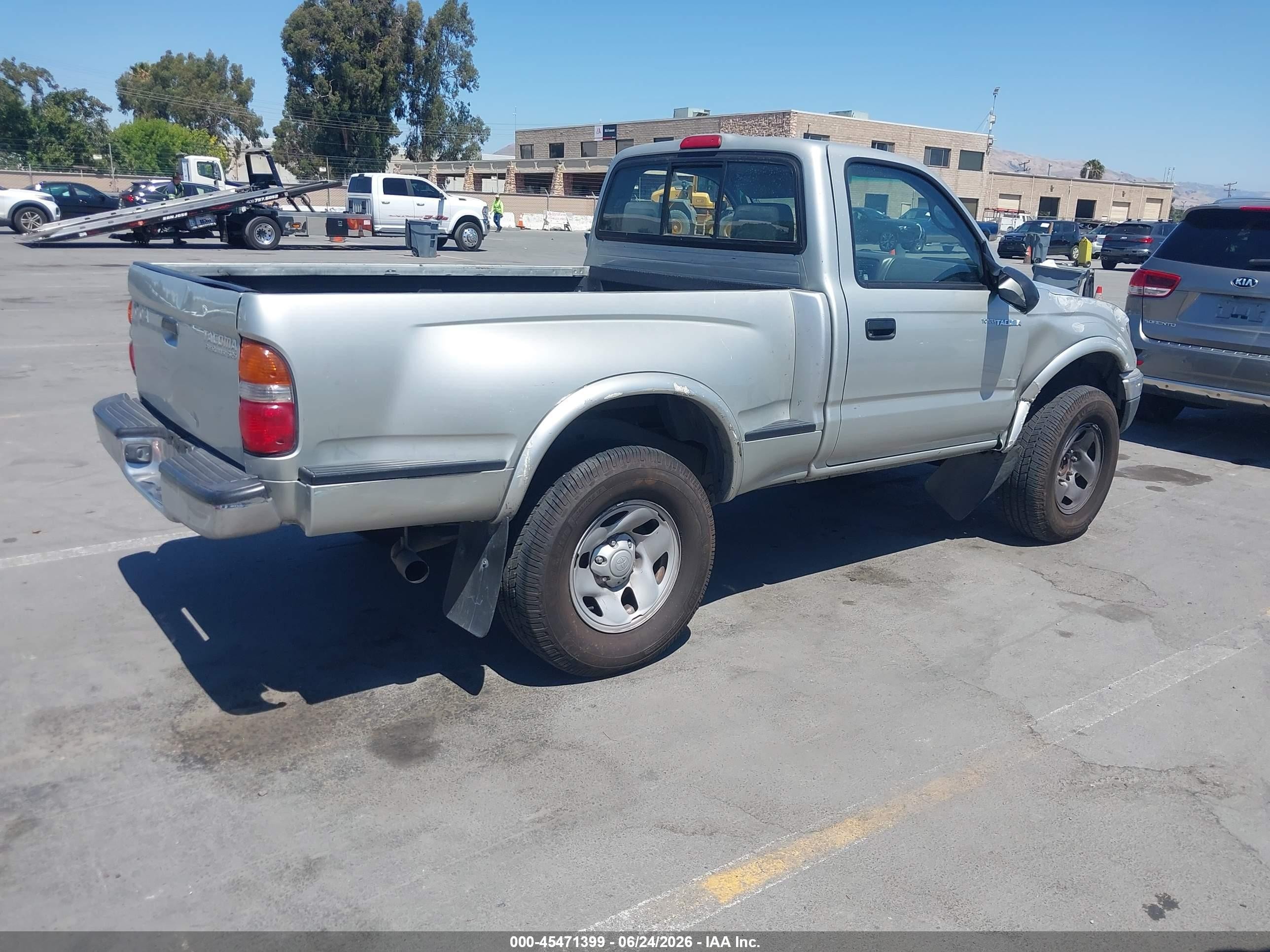 2003 Toyota Tacoma Prerunner Silver vin: 5TENM92N63Z290742