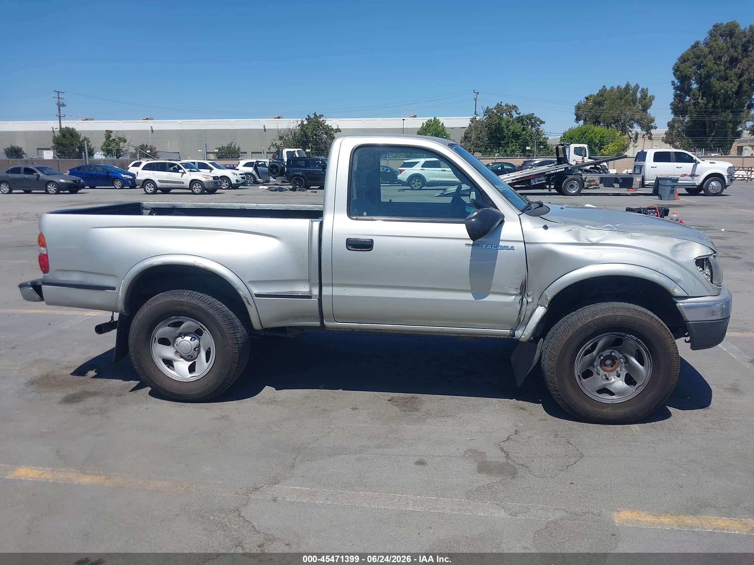 2003 Toyota Tacoma Prerunner Silver vin: 5TENM92N63Z290742