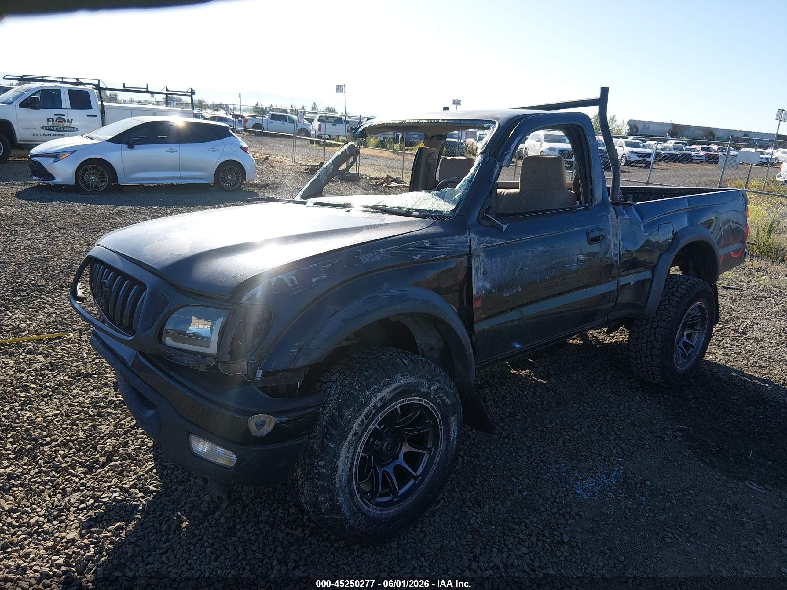 2001 Toyota Tacoma Prerunner Black vin: 5TENM92N71Z733509