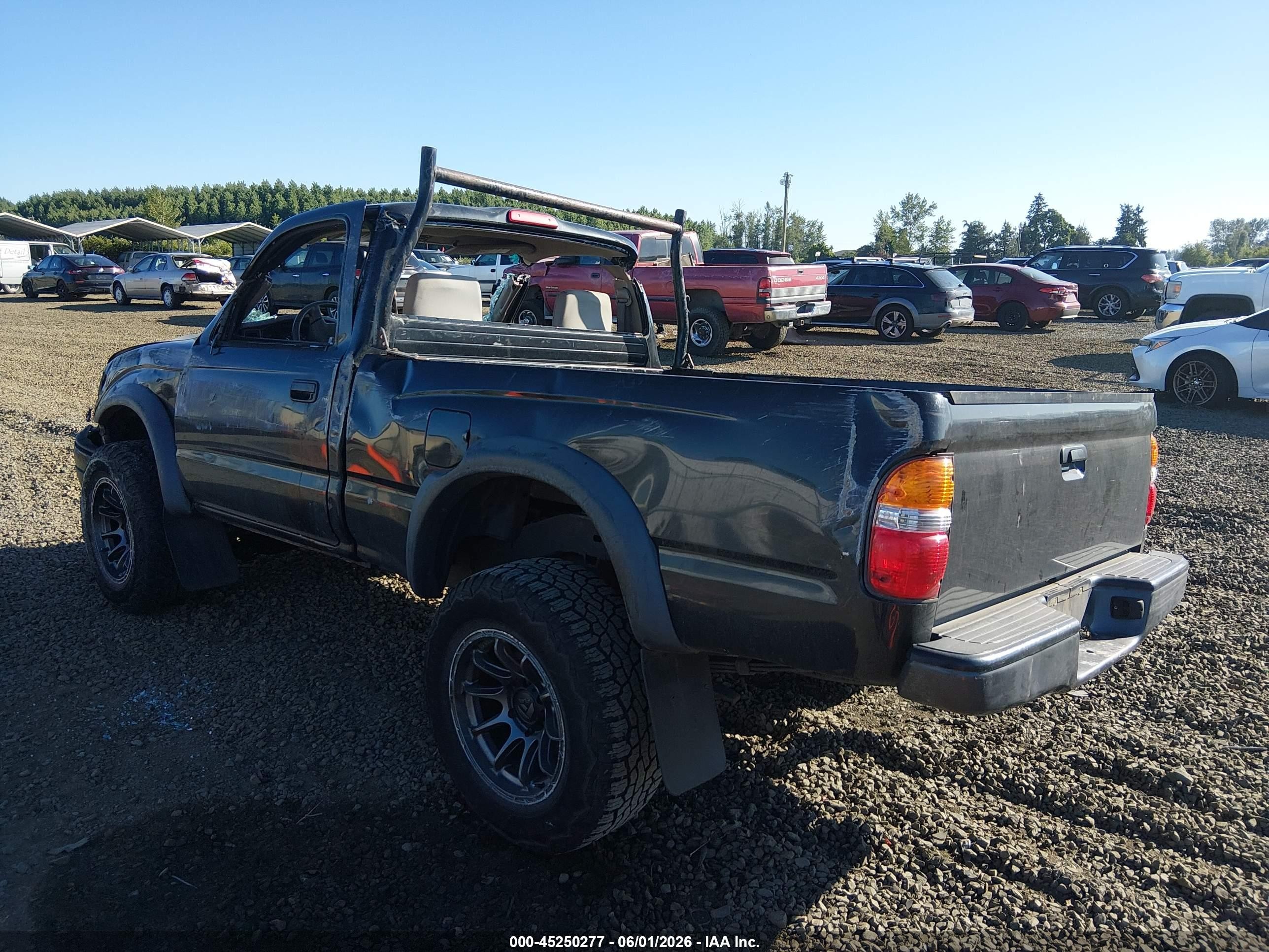 2001 Toyota Tacoma Prerunner Black vin: 5TENM92N71Z733509