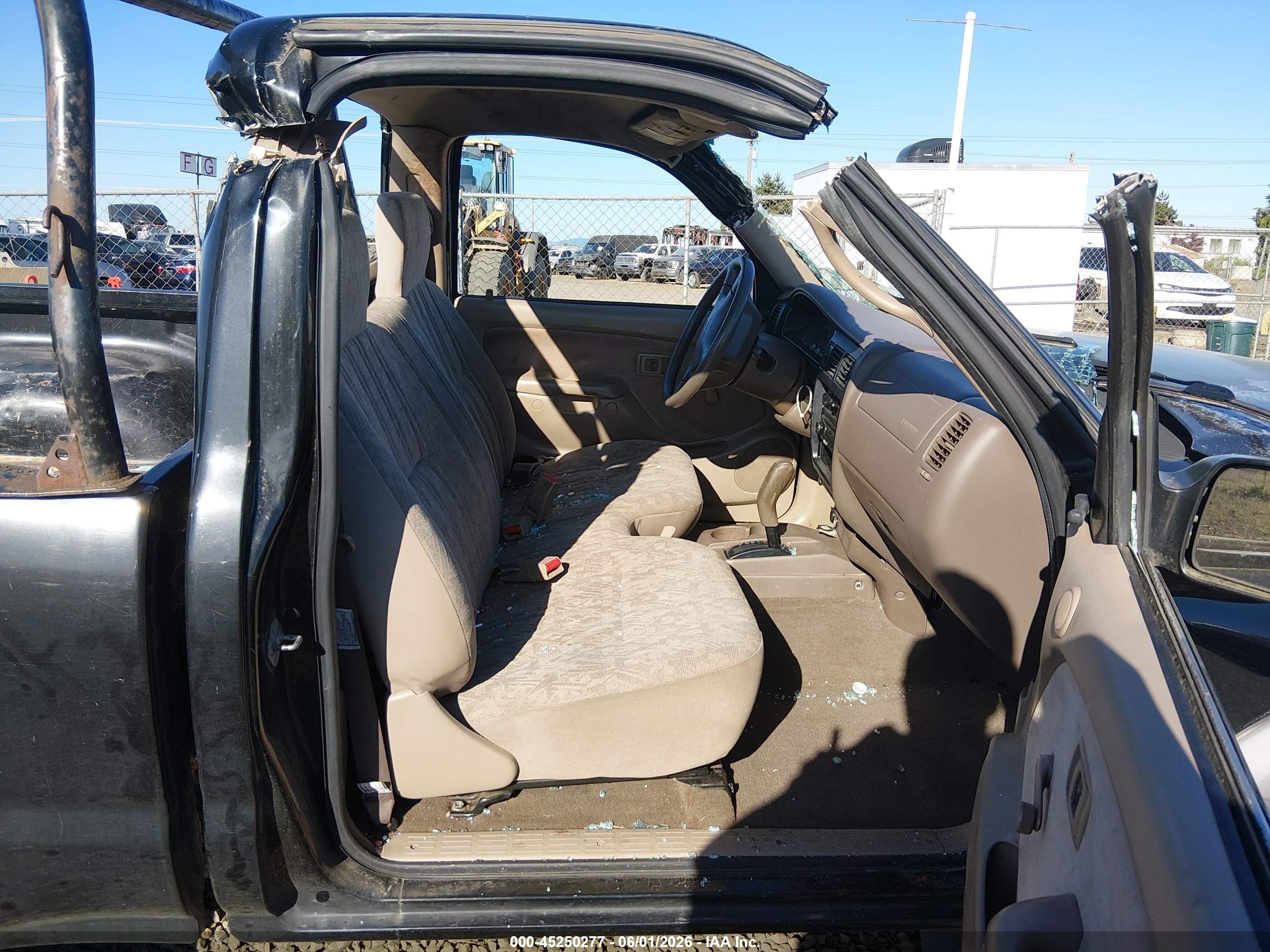 2001 Toyota Tacoma Prerunner Black vin: 5TENM92N71Z733509