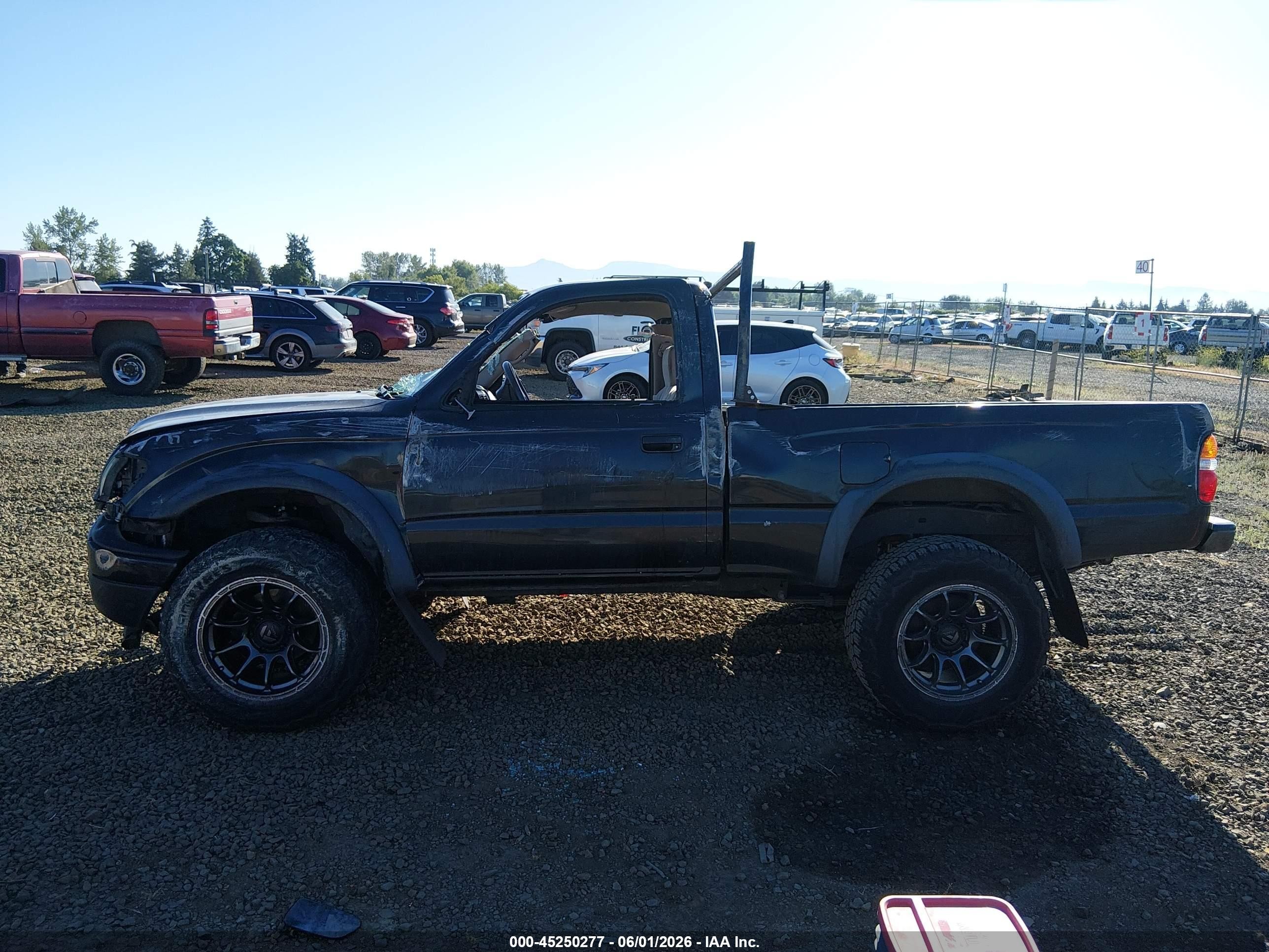 2001 Toyota Tacoma Prerunner Black vin: 5TENM92N71Z733509