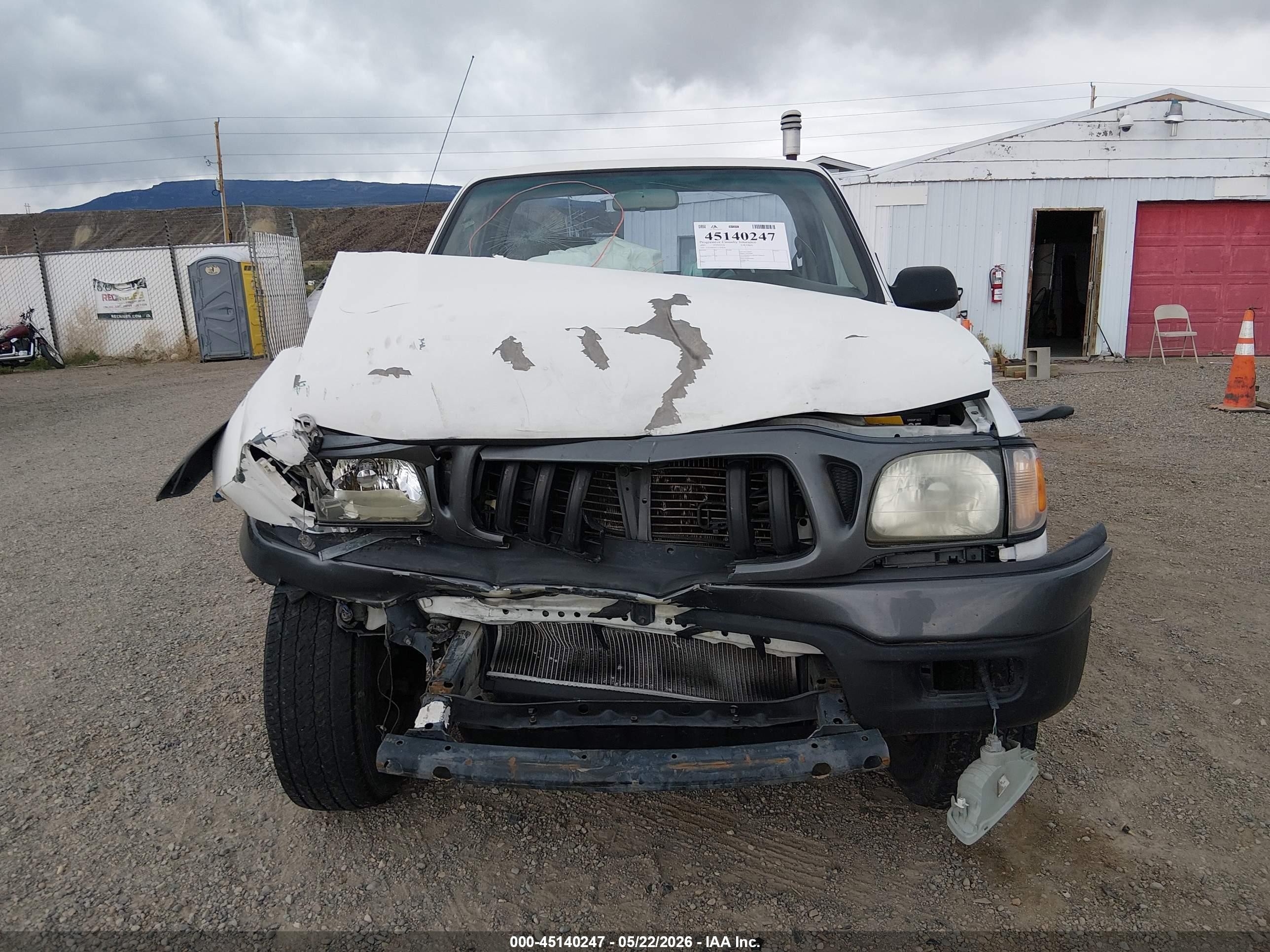 2001 Toyota Tacoma Prerunner White vin: 5TENM92N71Z769636