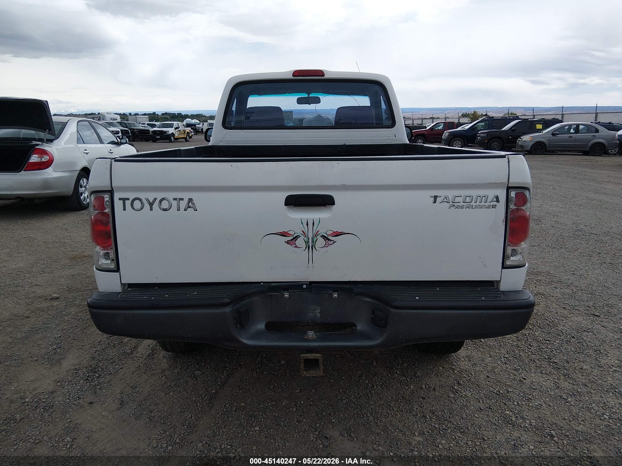 2001 Toyota Tacoma Prerunner White vin: 5TENM92N71Z769636