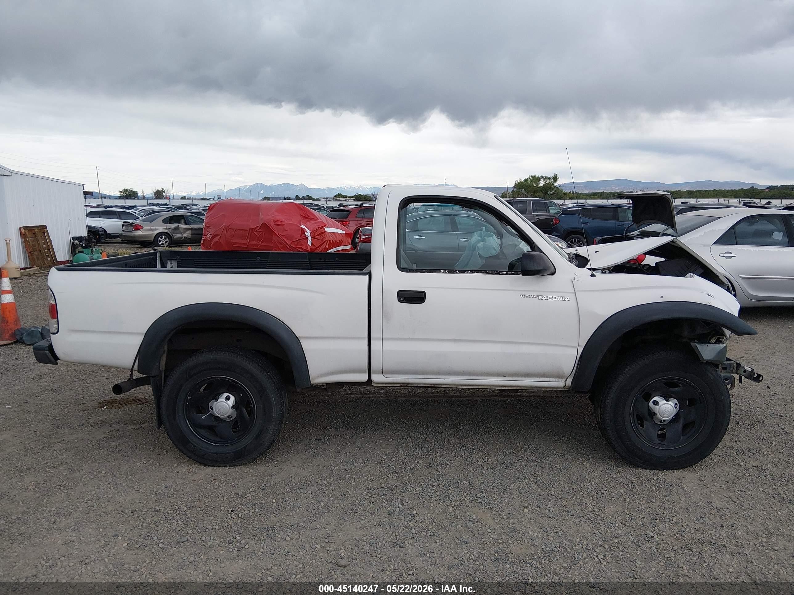 2001 Toyota Tacoma Prerunner White vin: 5TENM92N71Z769636