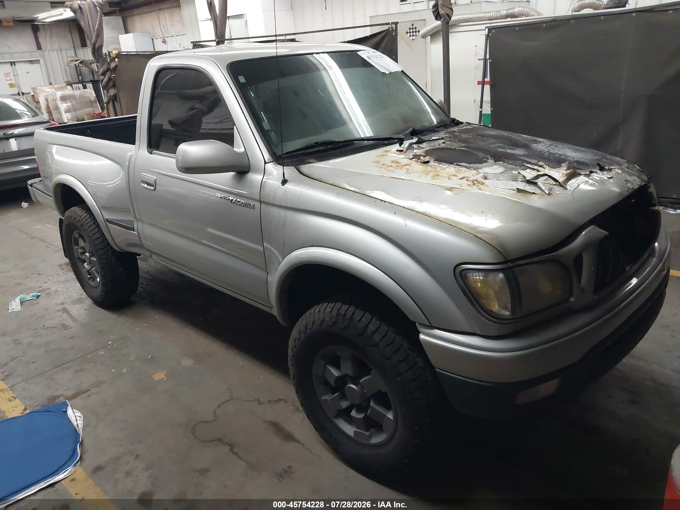 2002 Toyota Tacoma Prerunner Gray vin: 5TENM92N72Z133543